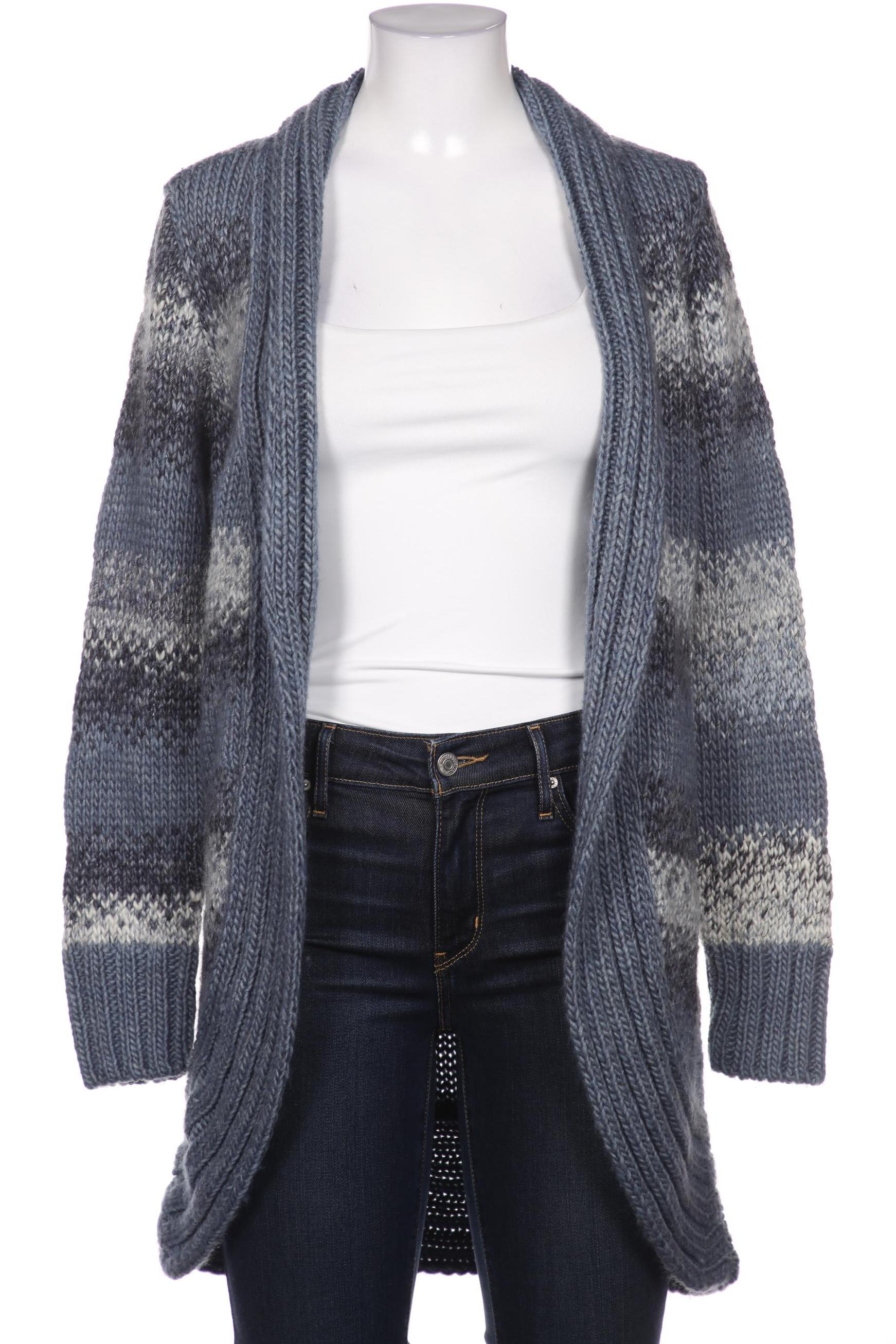 

Crisca Damen Strickjacke, blau, Gr. 36