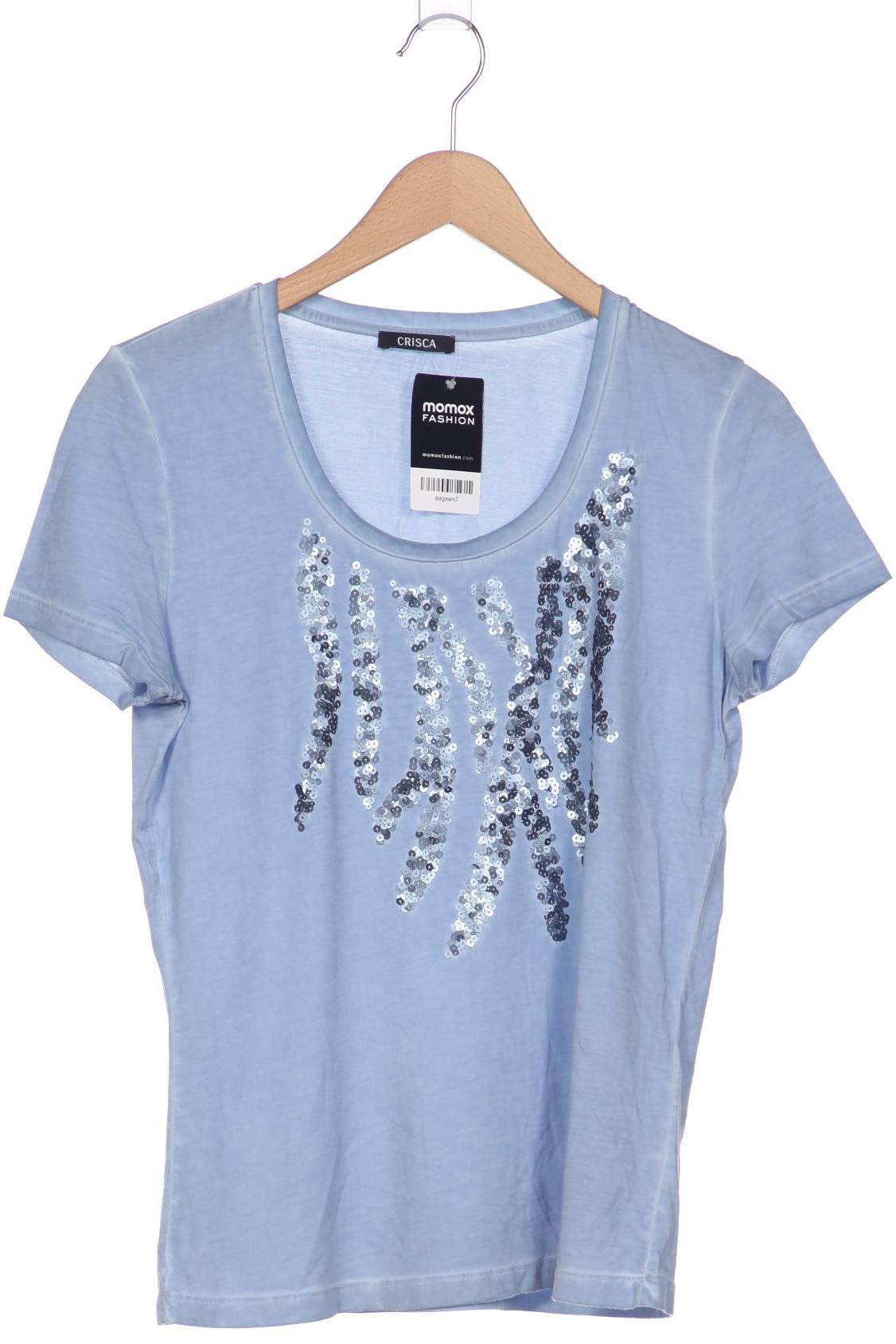 

Crisca Damen T-Shirt, hellblau, Gr. 36