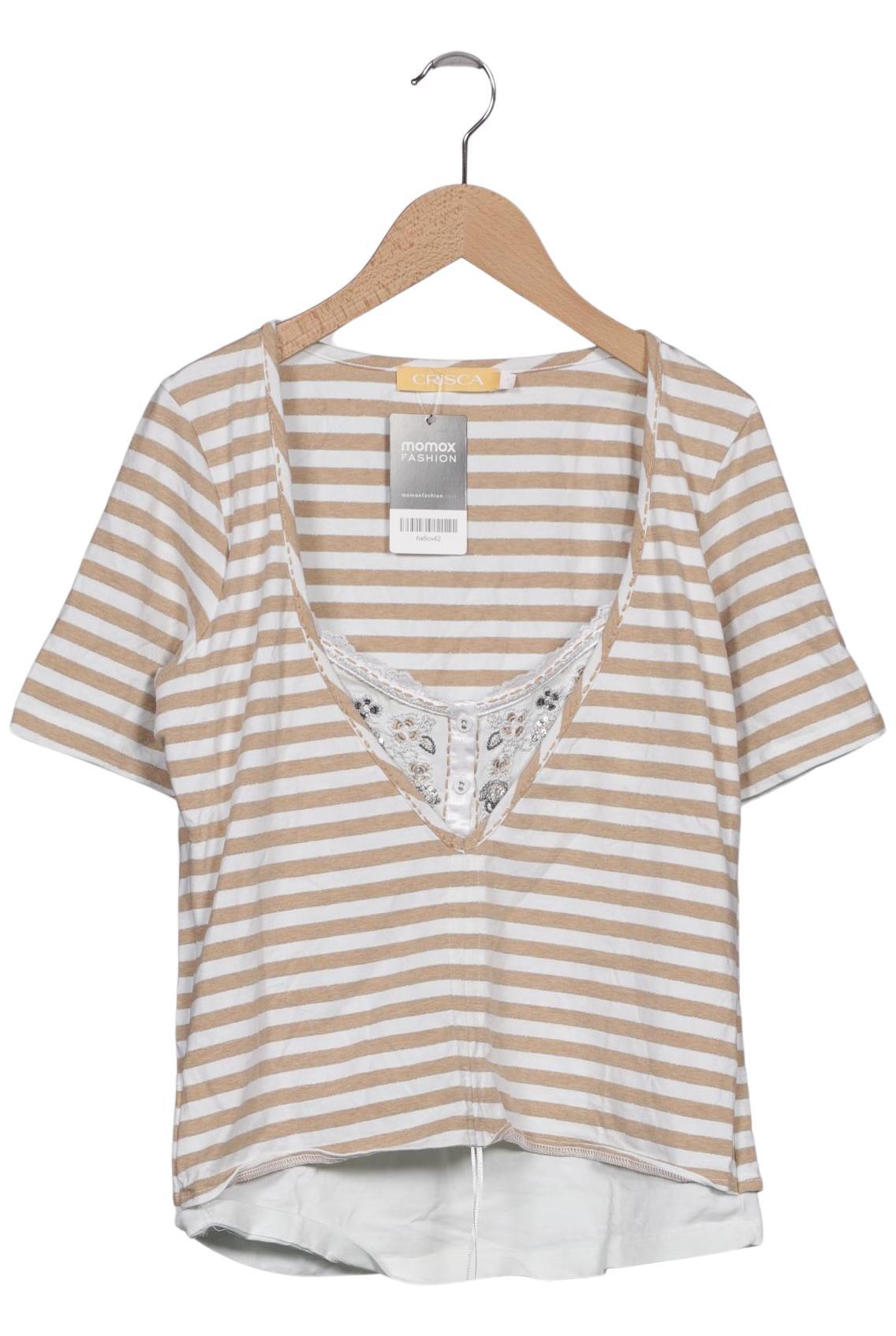 

Crisca Damen T-Shirt, braun, Gr. 36