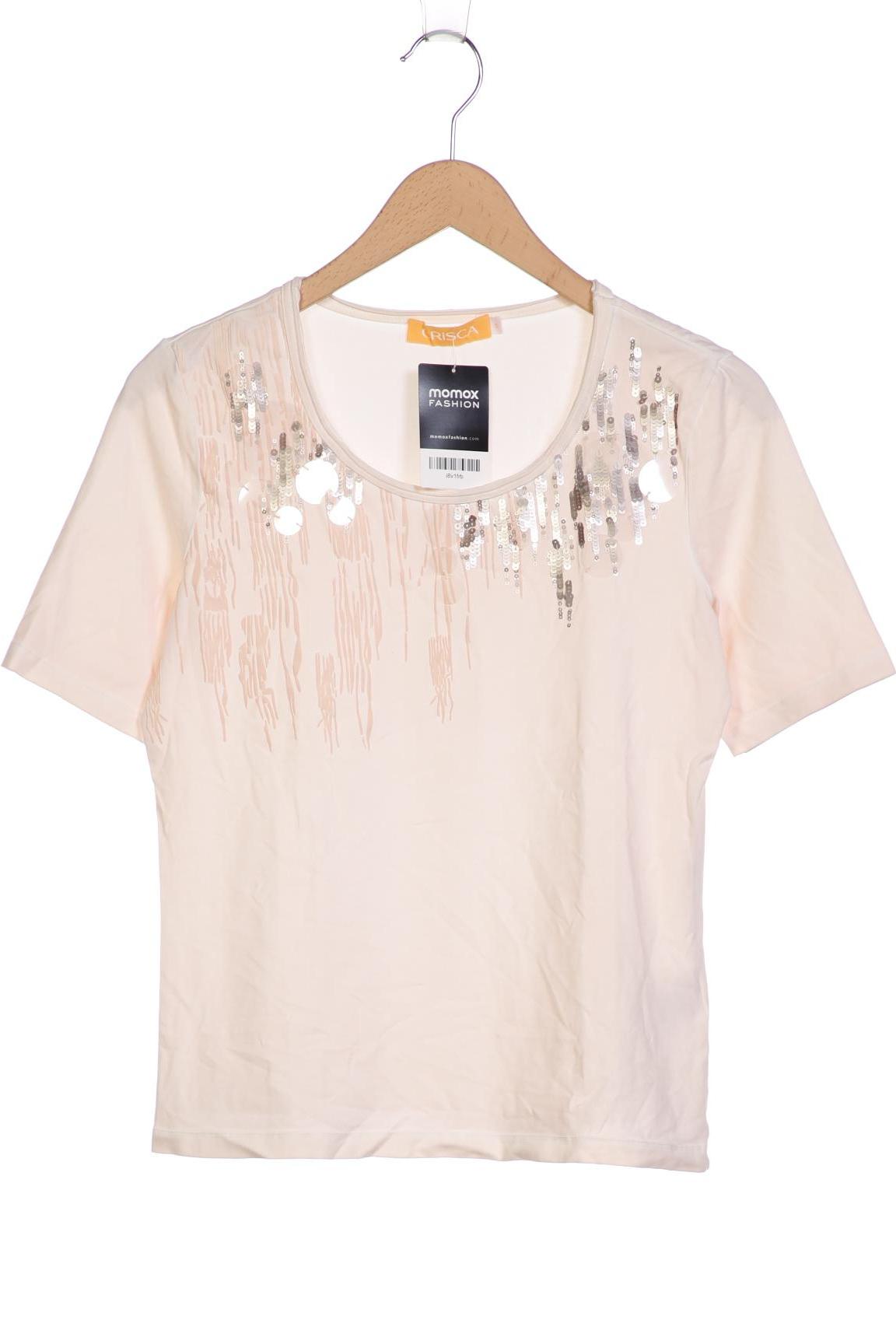 

Crisca Damen T-Shirt, beige, Gr. 36