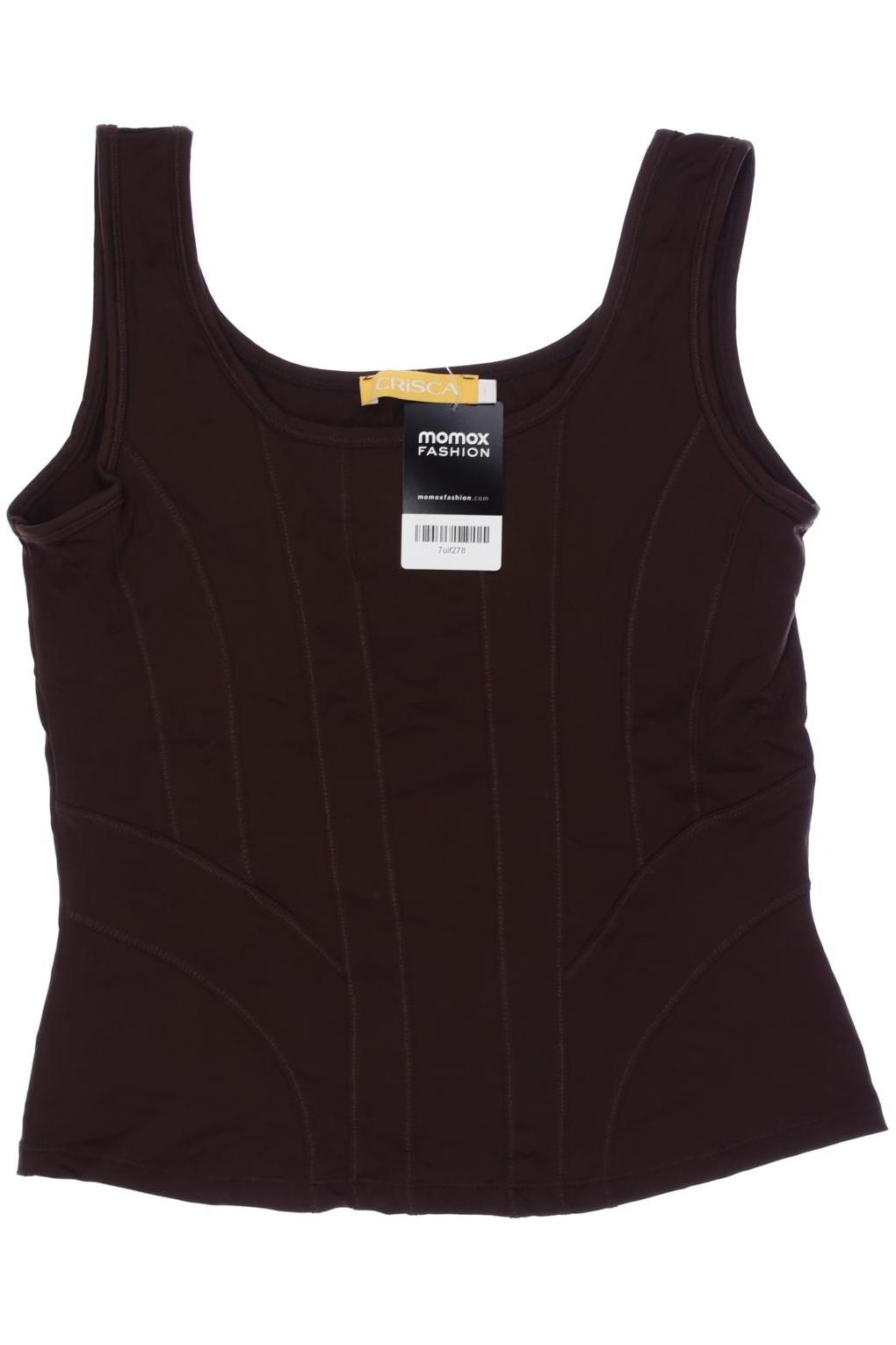 

Crisca Damen Top, braun, Gr. 36
