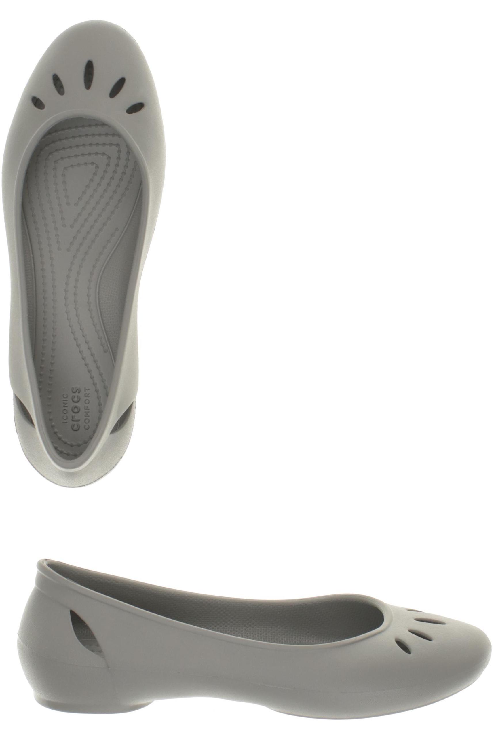 

Crocs Damen Ballerinas, grau, Gr. 8