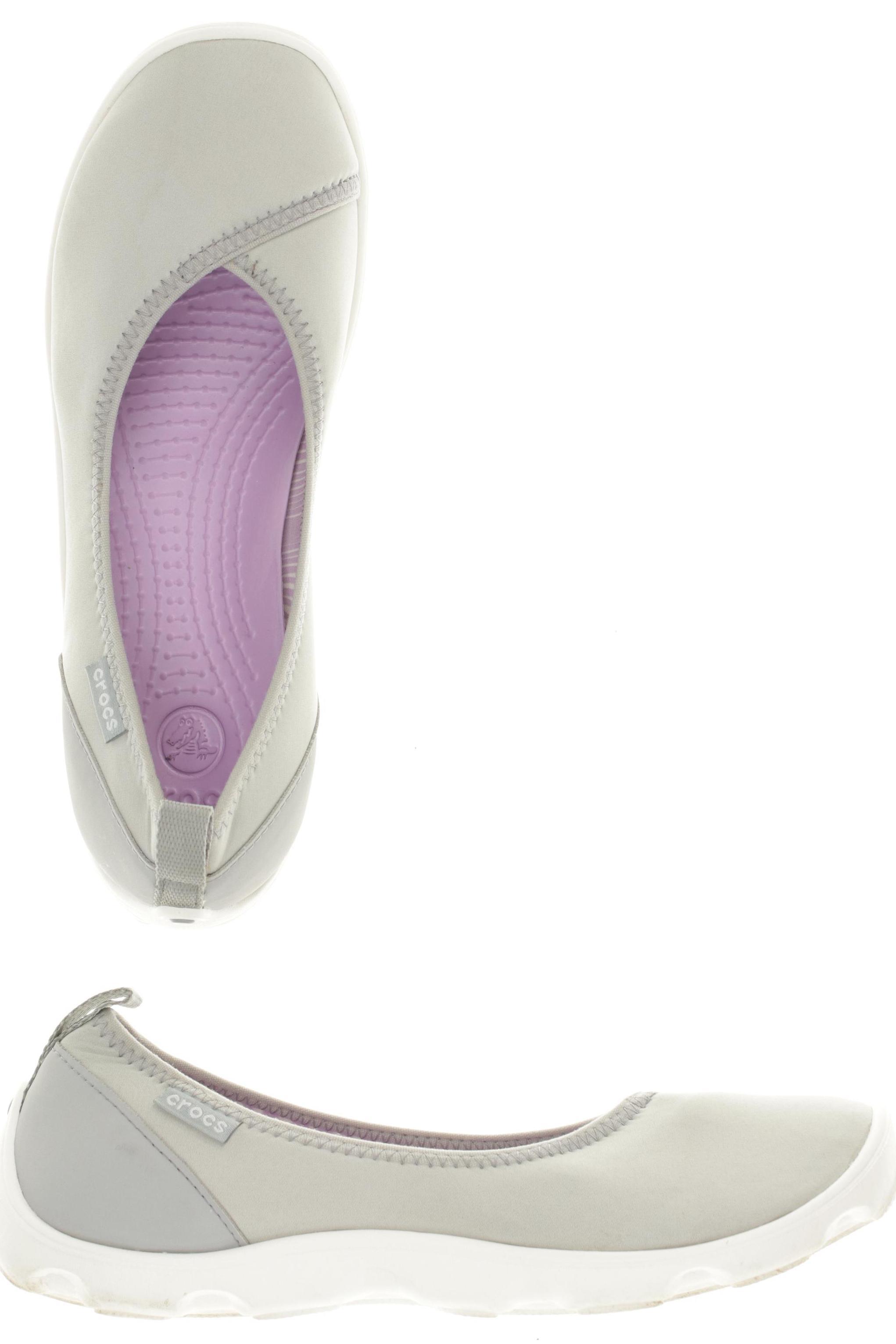 

Crocs Damen Ballerinas, grau, Gr. 8