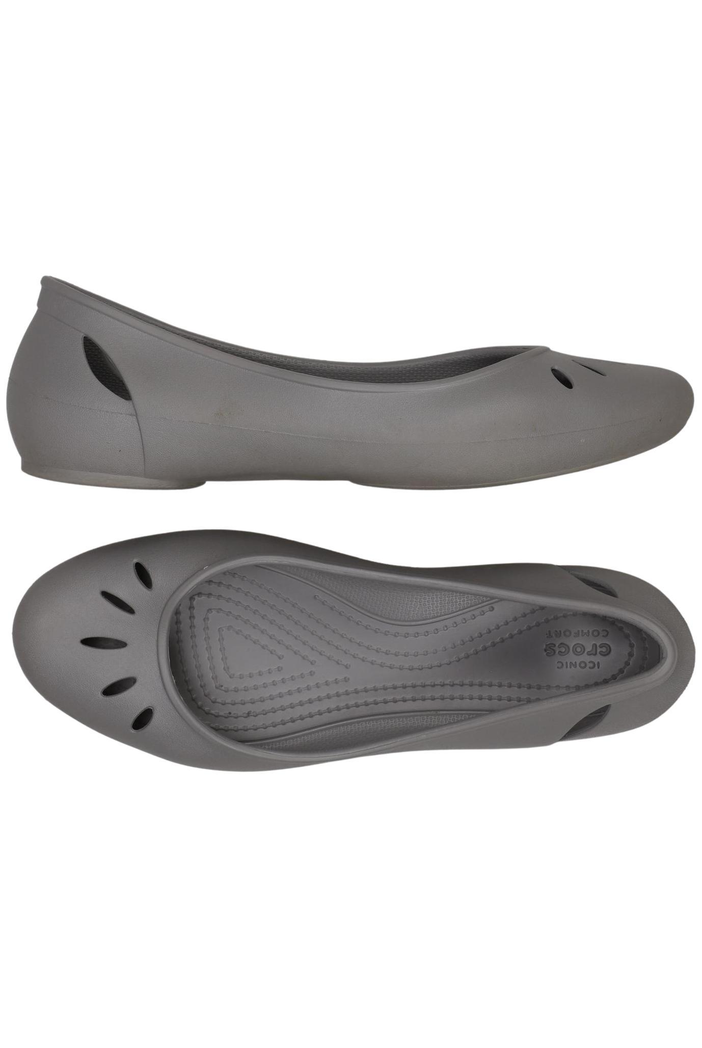 

Crocs Damen Ballerinas, grau, Gr. 10