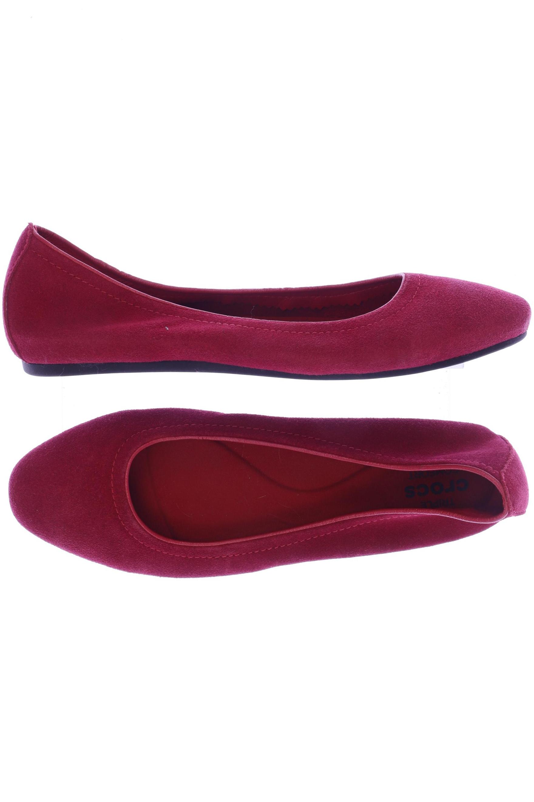 

Crocs Damen Ballerinas, rot, Gr. 8