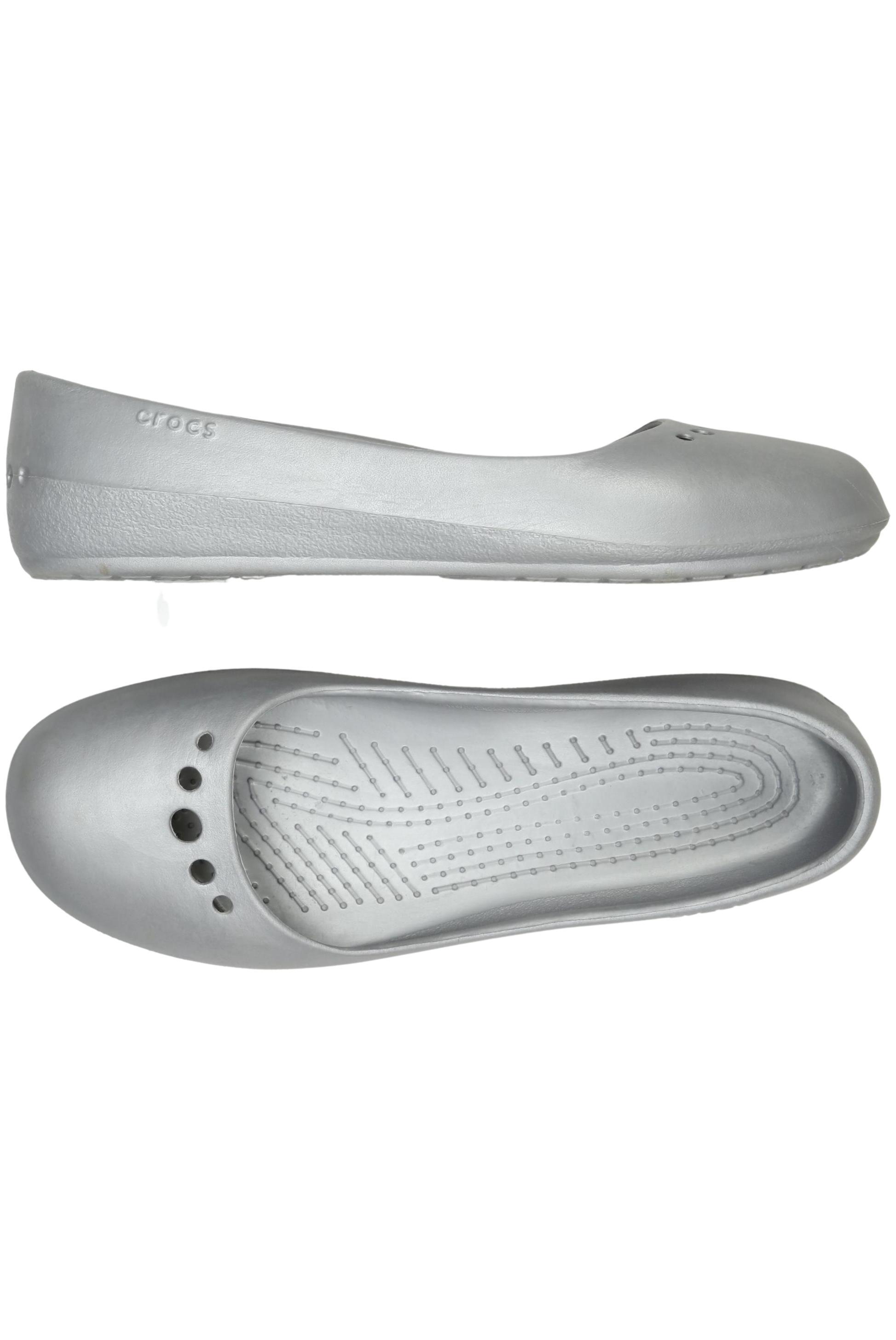 

Crocs Damen Ballerinas, silber, Gr. 10