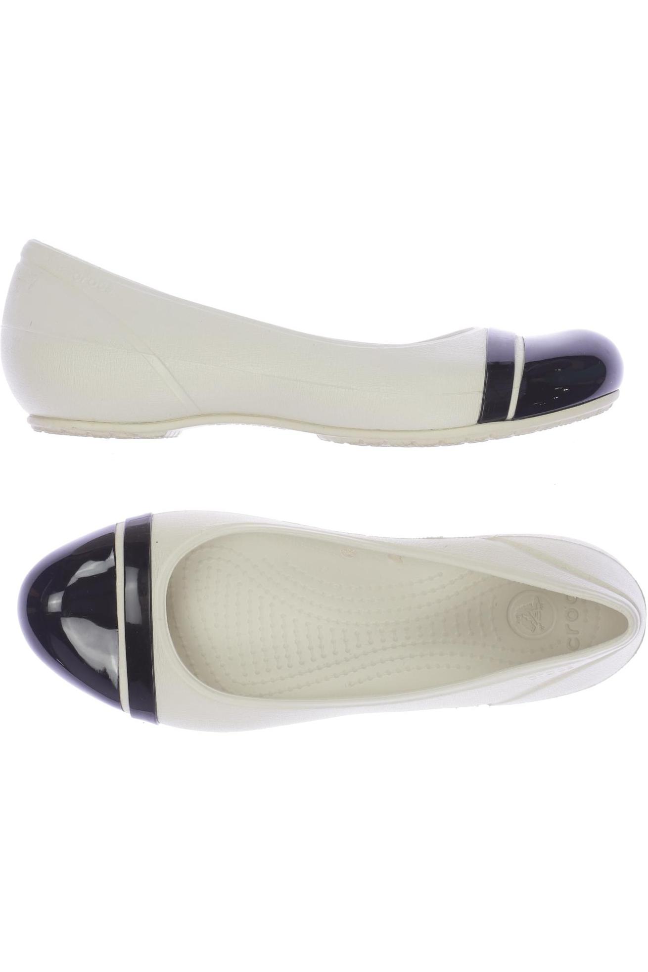 

Crocs Damen Ballerinas, cremeweiß, Gr. 7