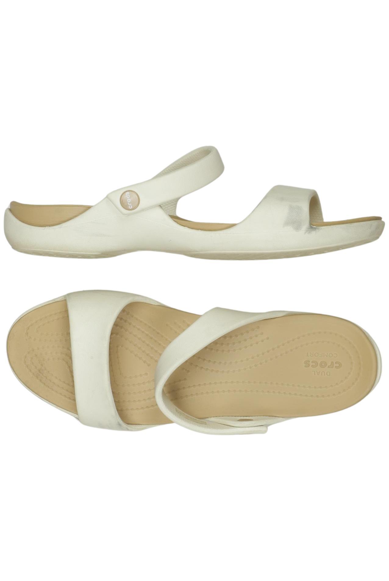 

Crocs Damen Sandale, cremeweiß, Gr. 10