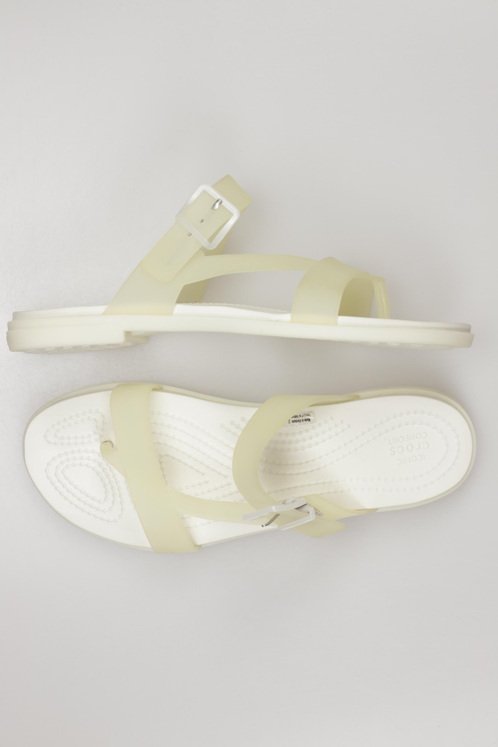 

Crocs Damen Sandale, cremeweiß, Gr. 9