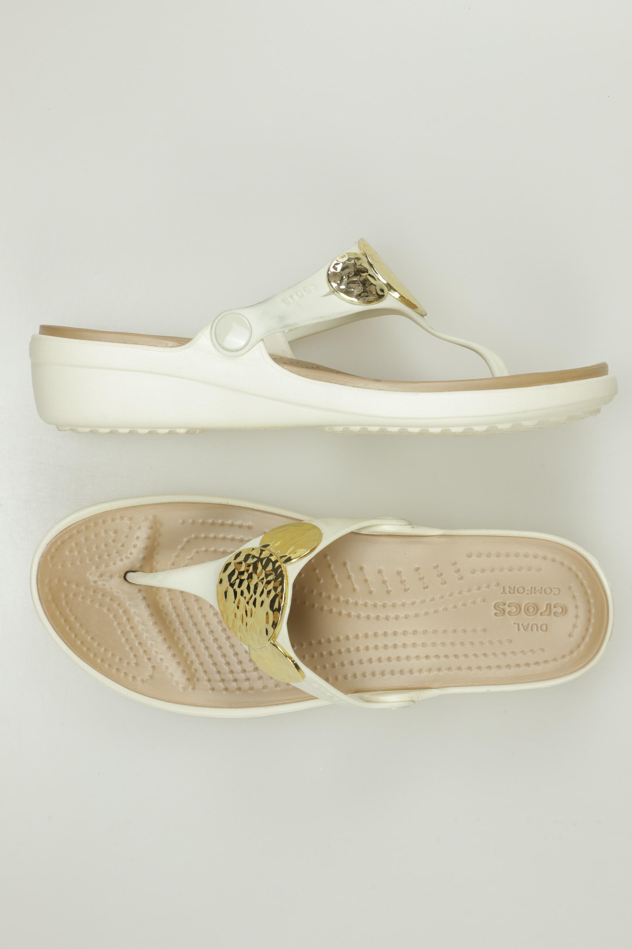 

Crocs Damen Sandale, weiß, Gr. 8