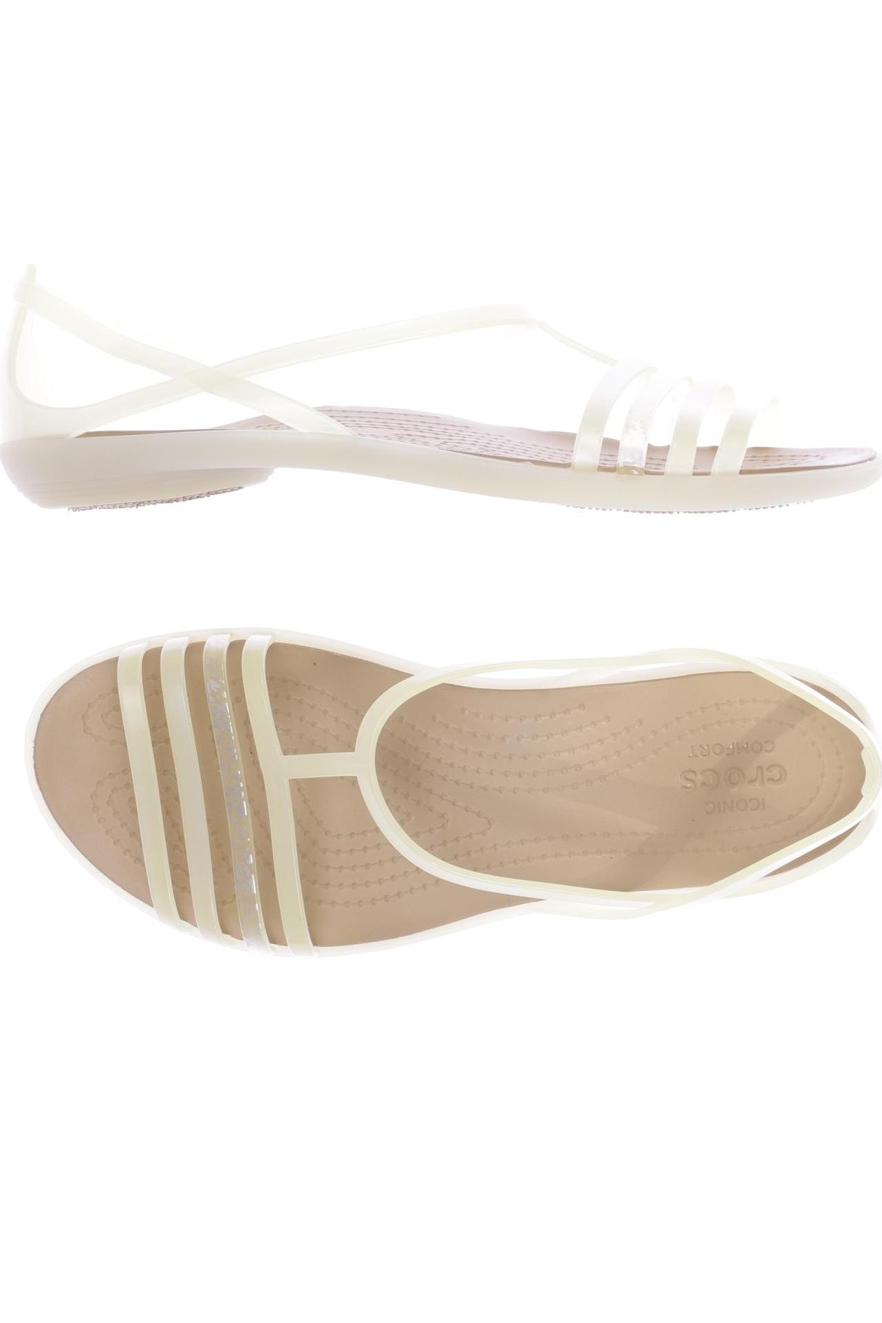 

Crocs Damen Sandale, cremeweiß, Gr. 7