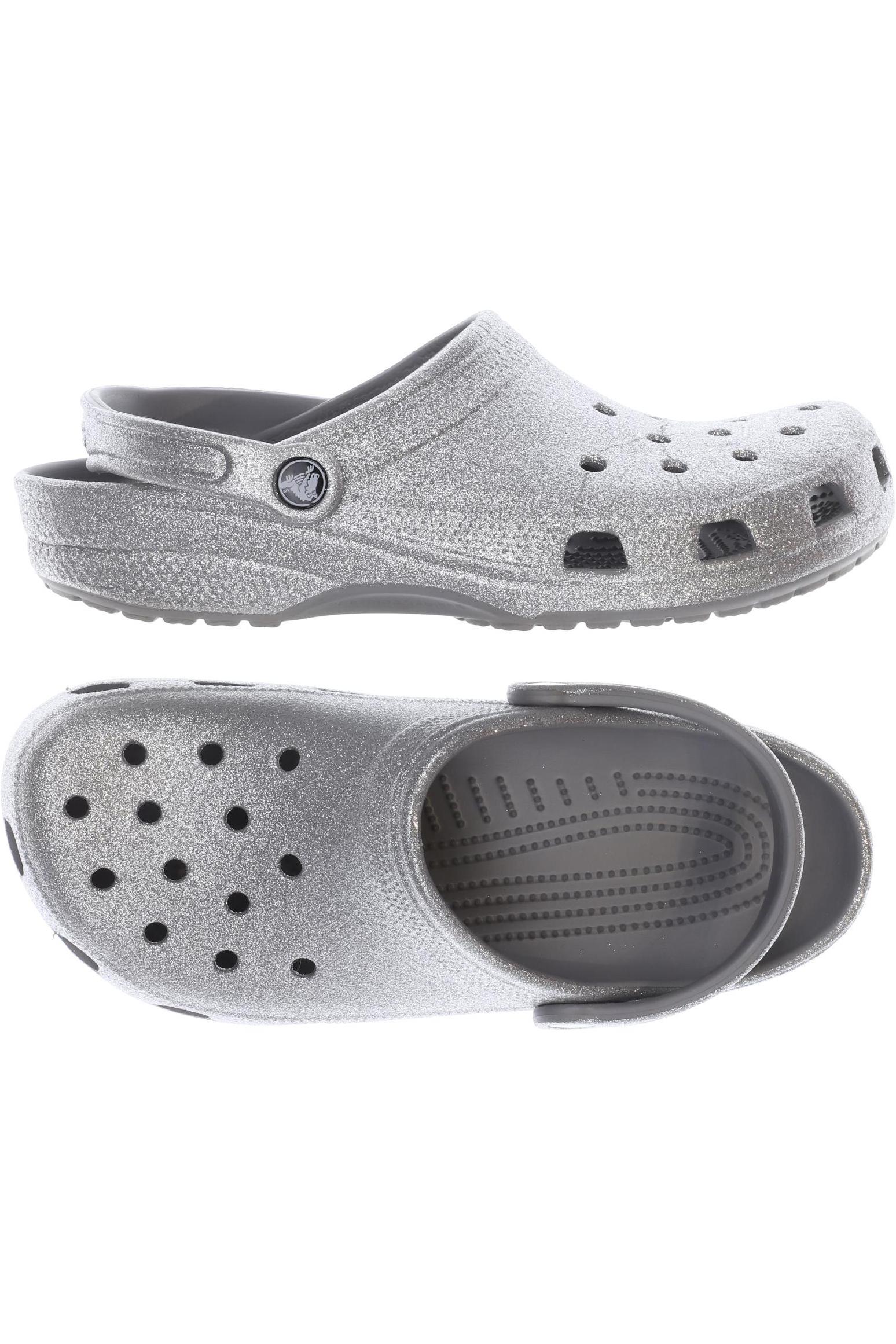 

Crocs Damen Sandale, silber, Gr. 10