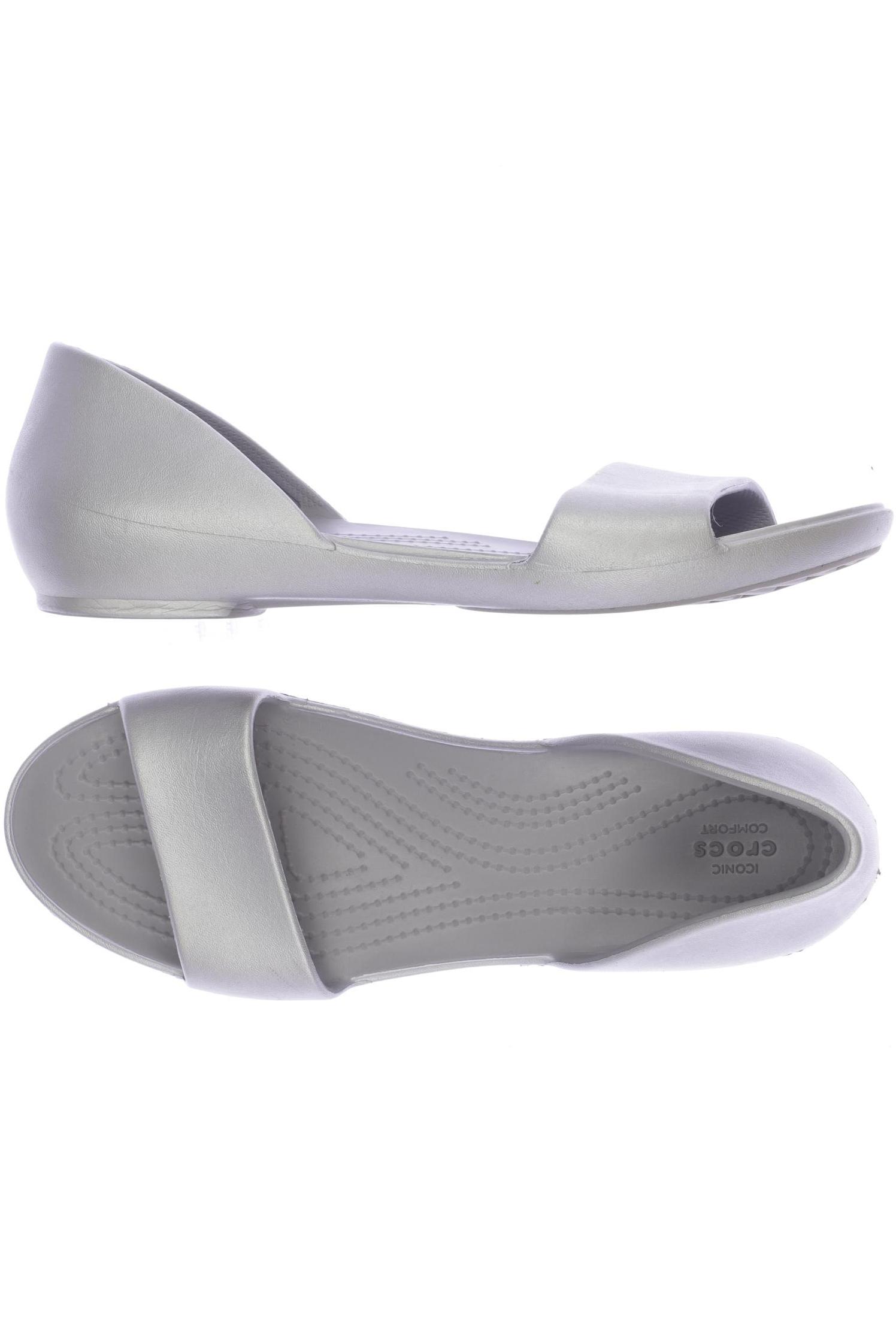 

Crocs Damen Sandale, silber, Gr. 7