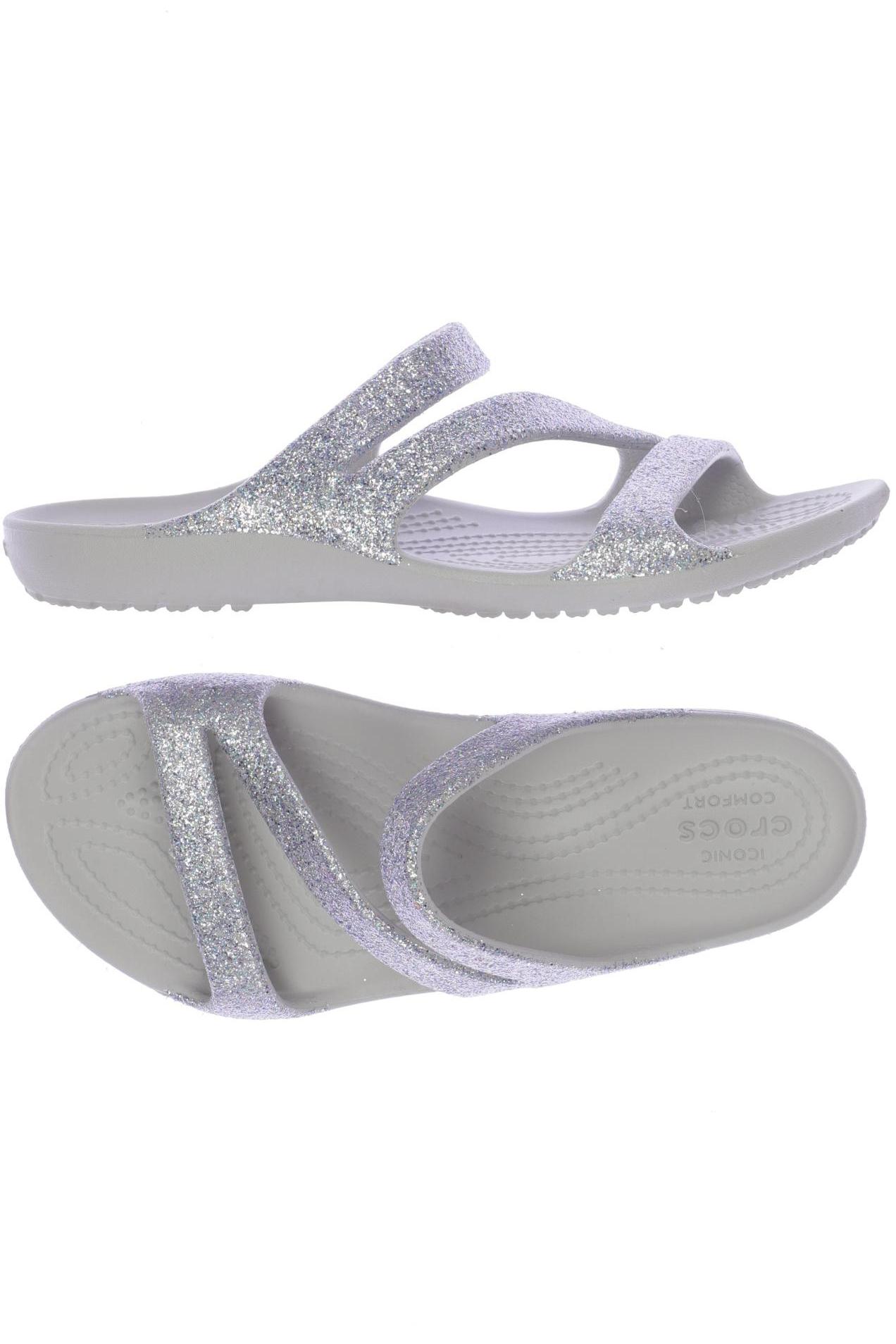 

Crocs Damen Sandale, silber, Gr. 6
