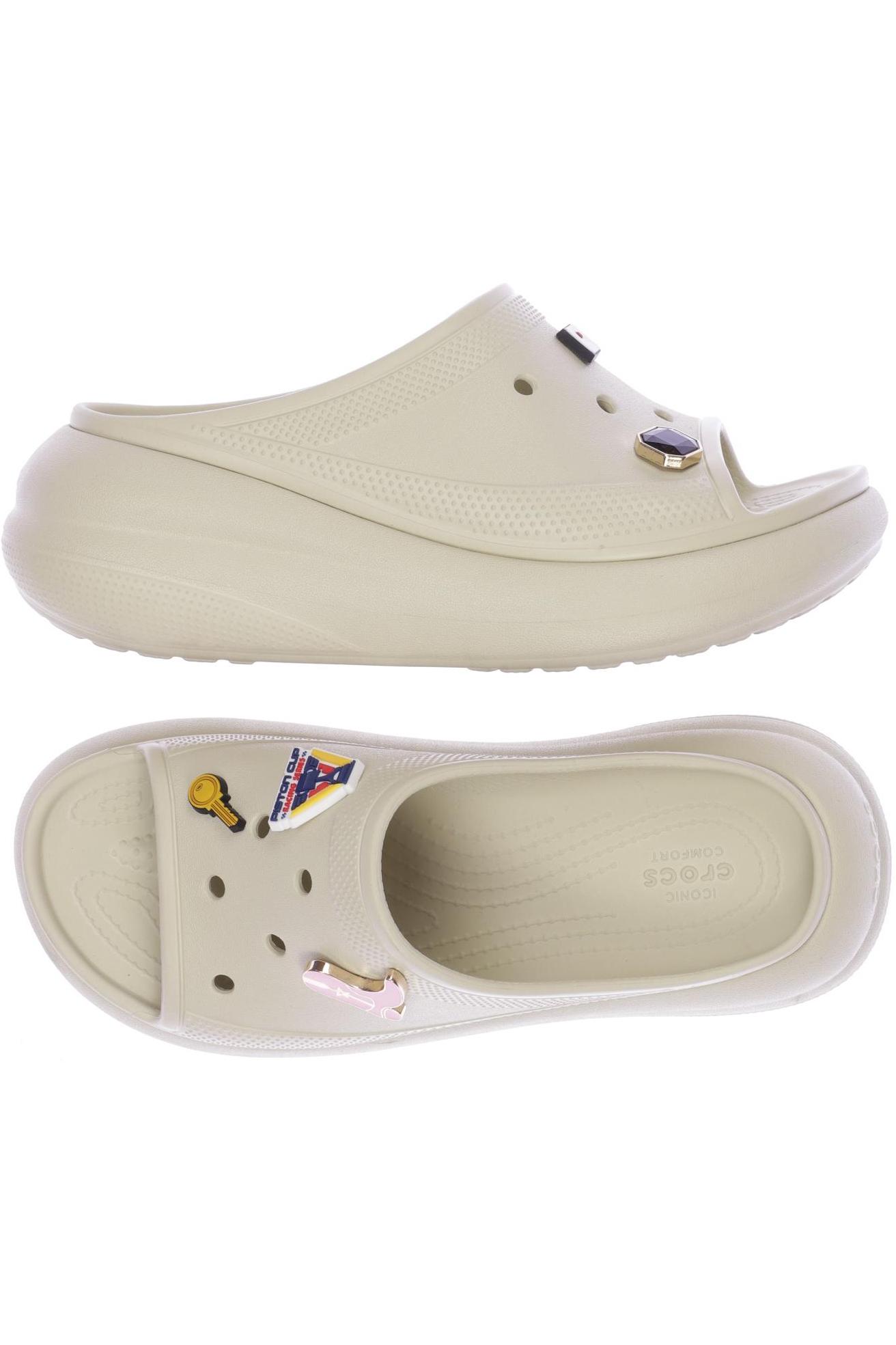 

Crocs Damen Sandale, cremeweiß, Gr. 8