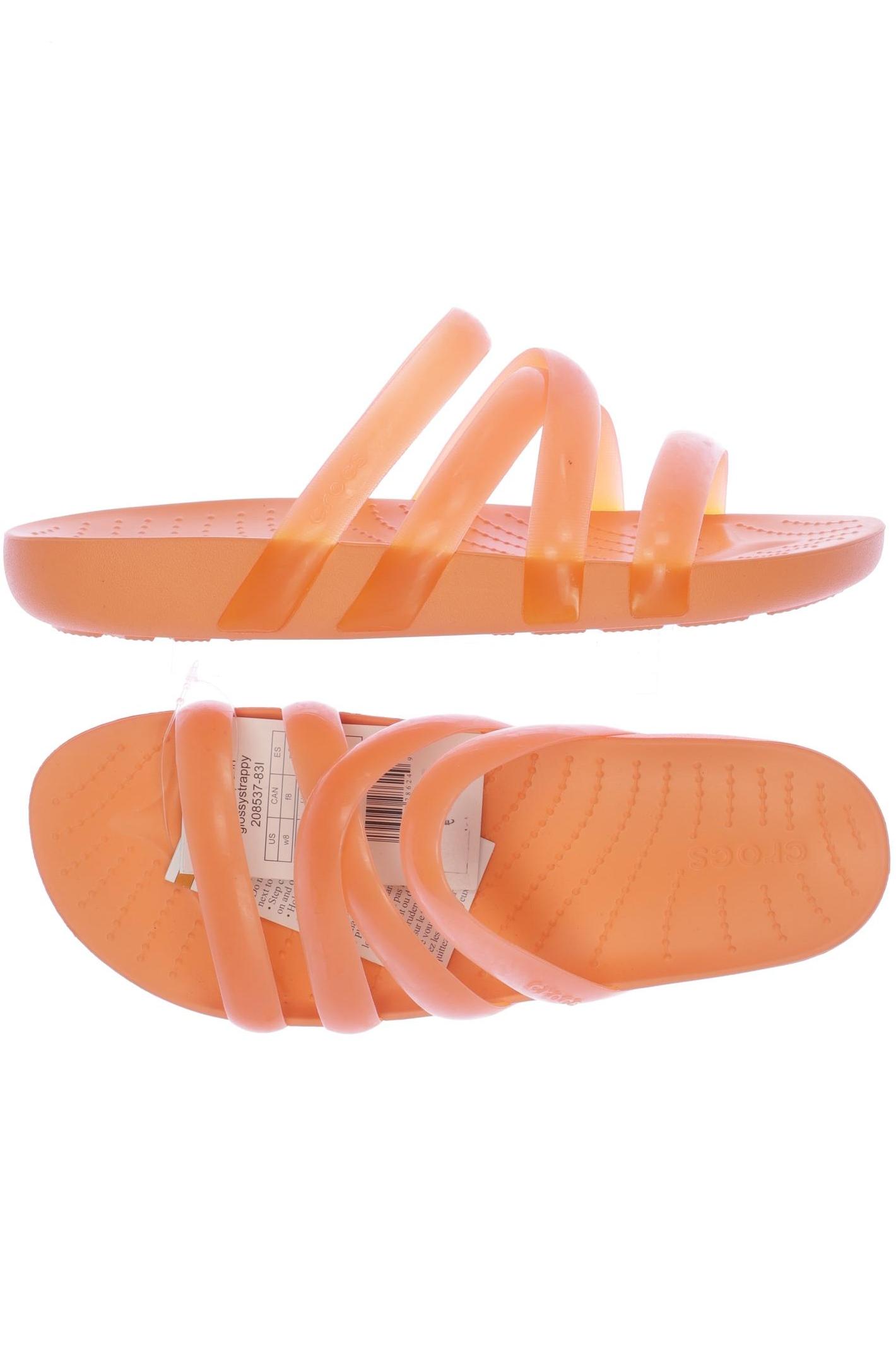 

Crocs Damen Sandale, orange, Gr. 8