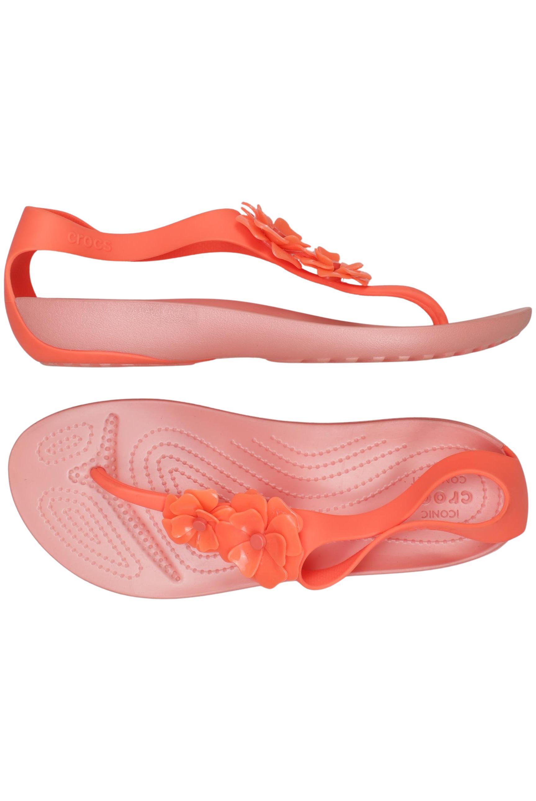 

Crocs Damen Sandale, orange, Gr. 9