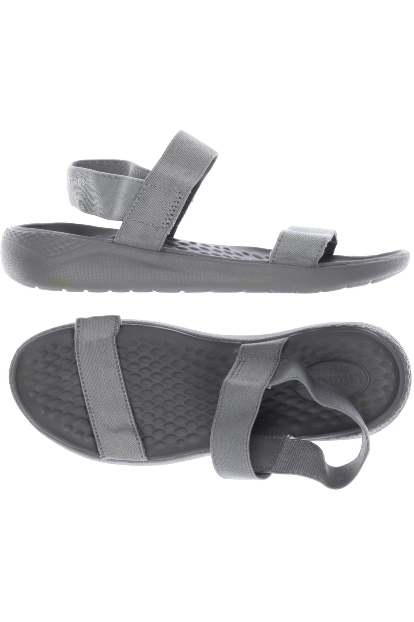 

Crocs Damen Sandale, grau, Gr. 10