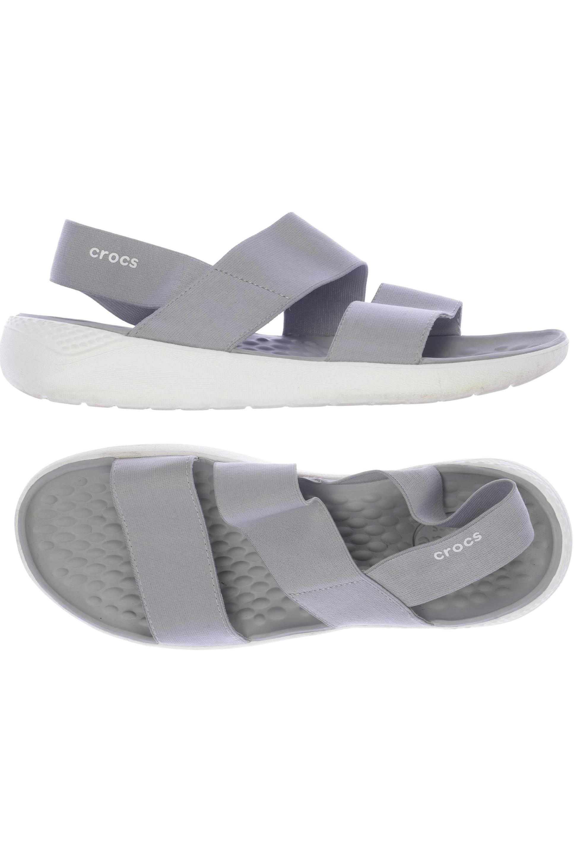 

Crocs Damen Sandale, grau, Gr. 9