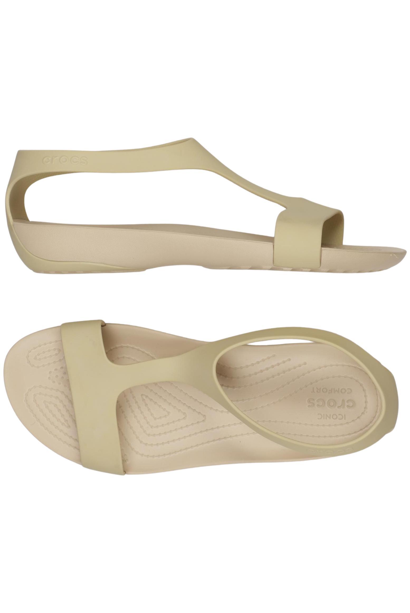 

Crocs Damen Sandale, cremeweiß, Gr. 10