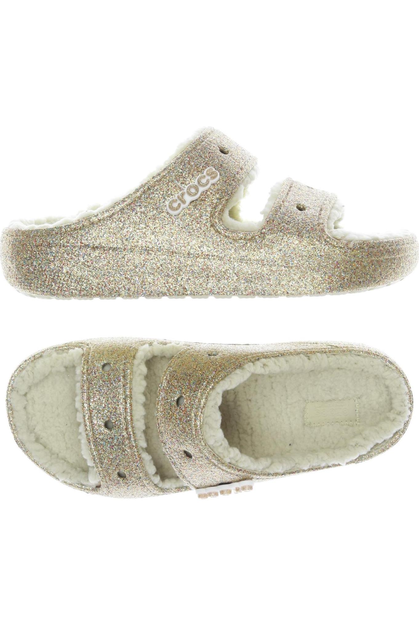 

Crocs Damen Sandale, gold, Gr. 9
