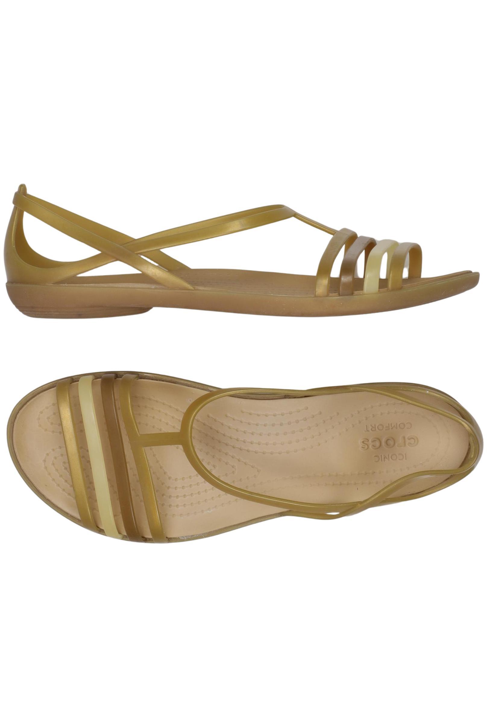 

Crocs Damen Sandale, gold, Gr. 8