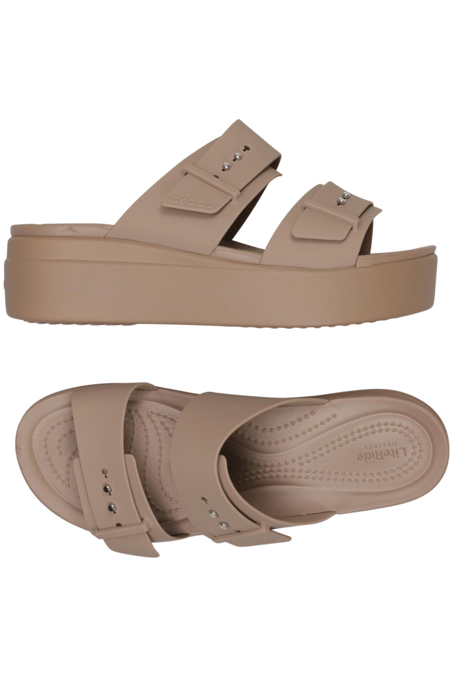 

Crocs Damen Sandale, beige, Gr. 7