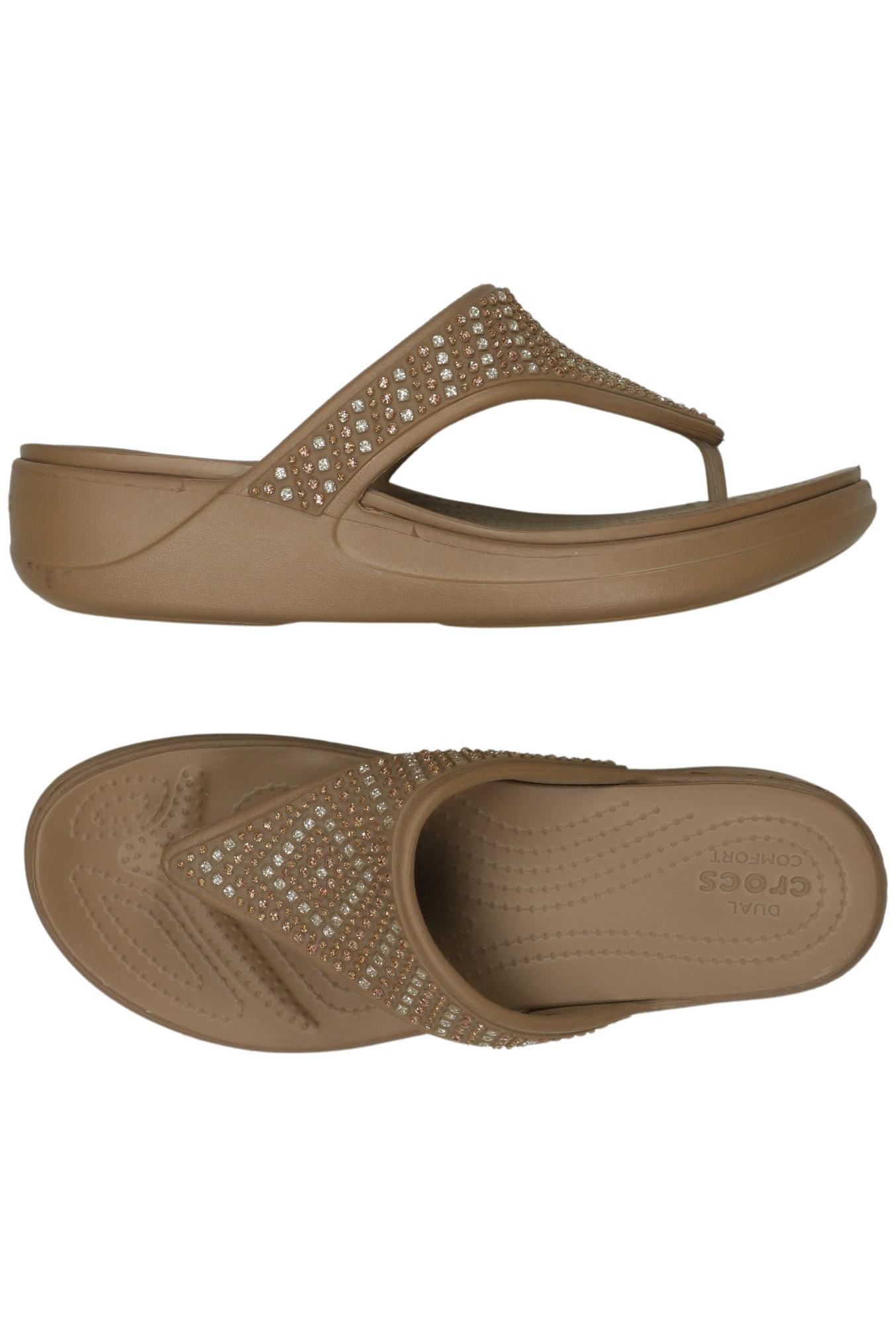 

Crocs Damen Sandale, beige, Gr. 10