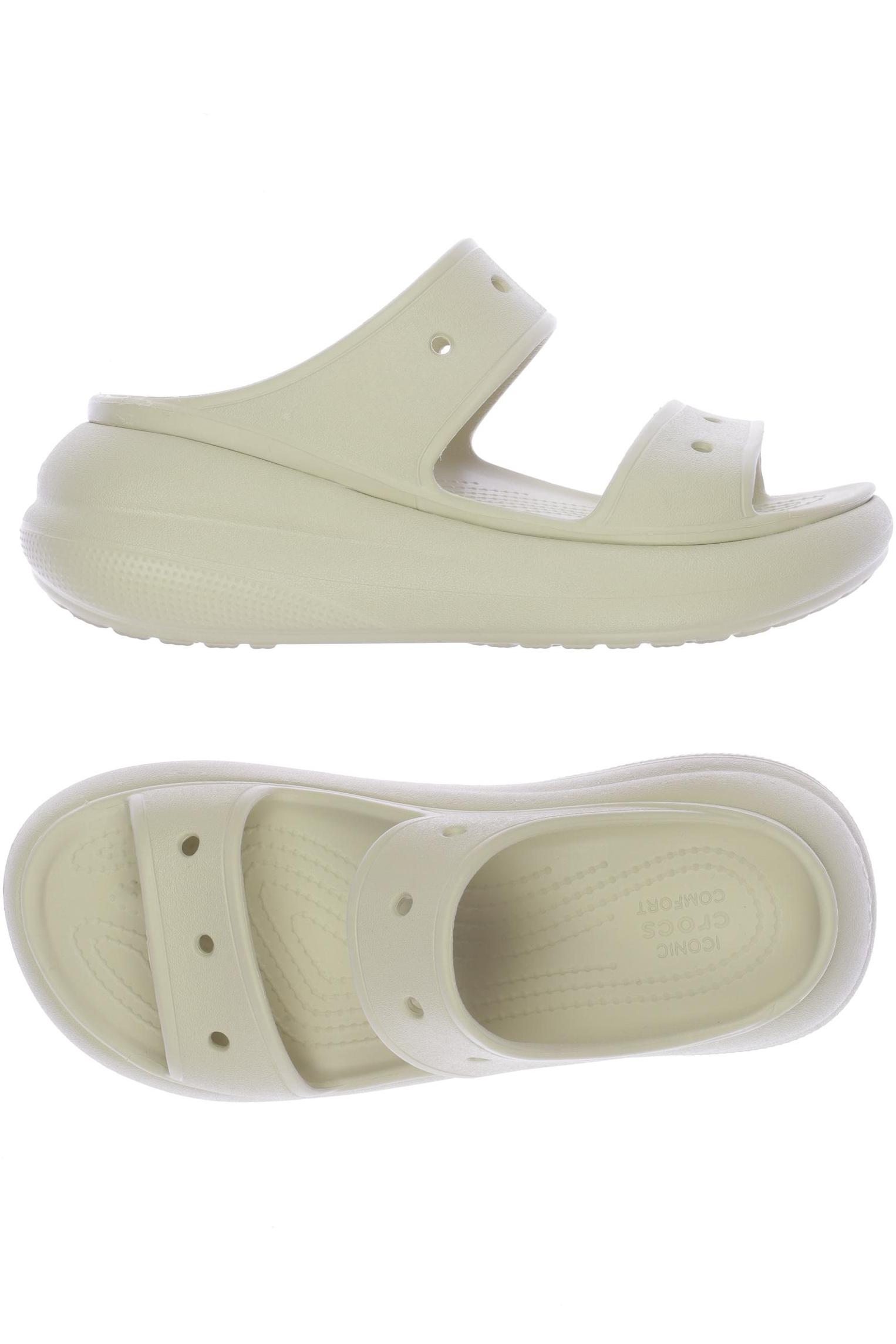 

Crocs Damen Sandale, cremeweiß, Gr. 8