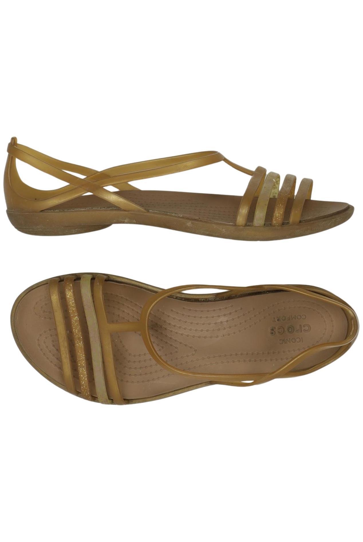 

Crocs Damen Sandale, gold, Gr. 6