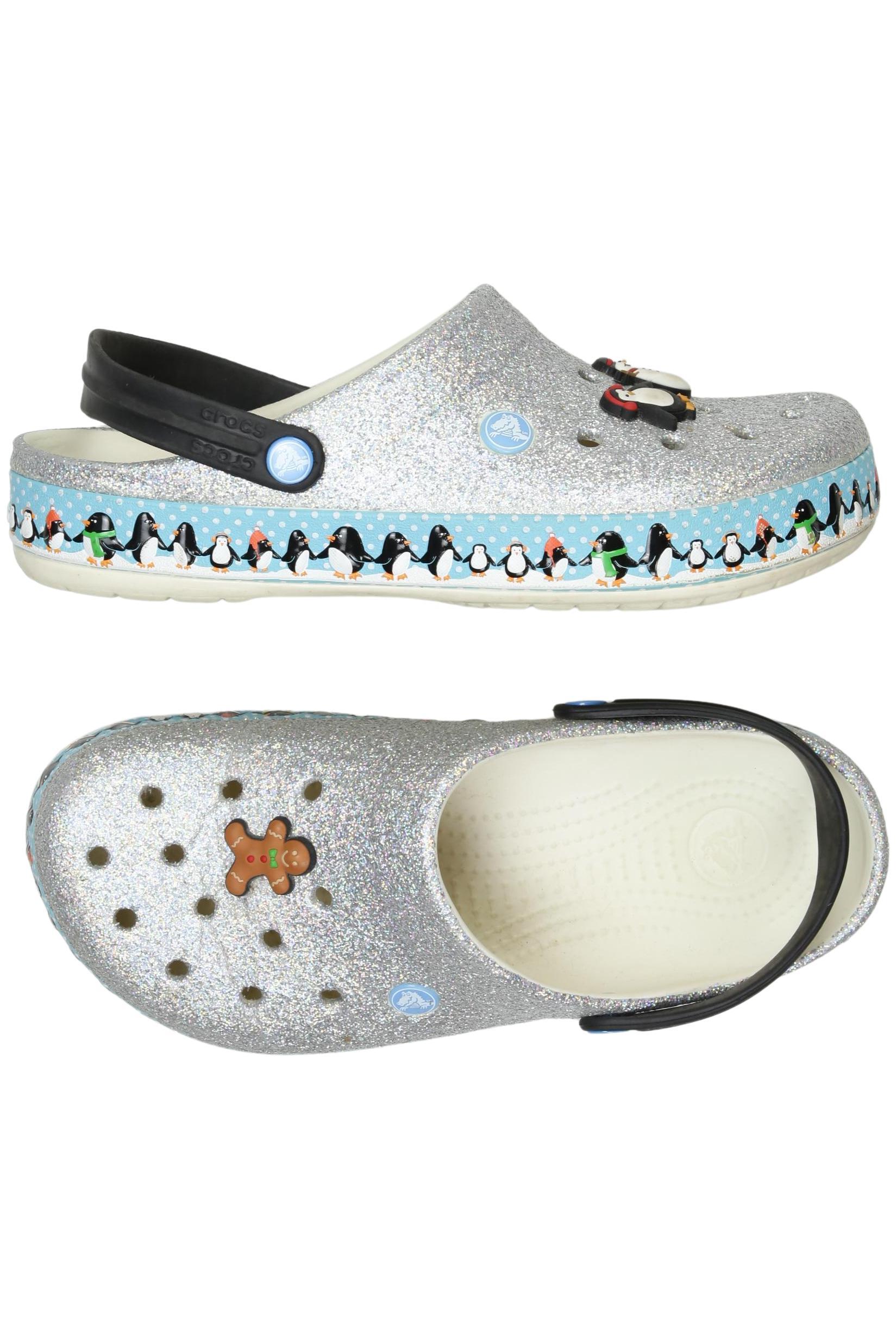 

Crocs Damen Sandale, silber, Gr. 10