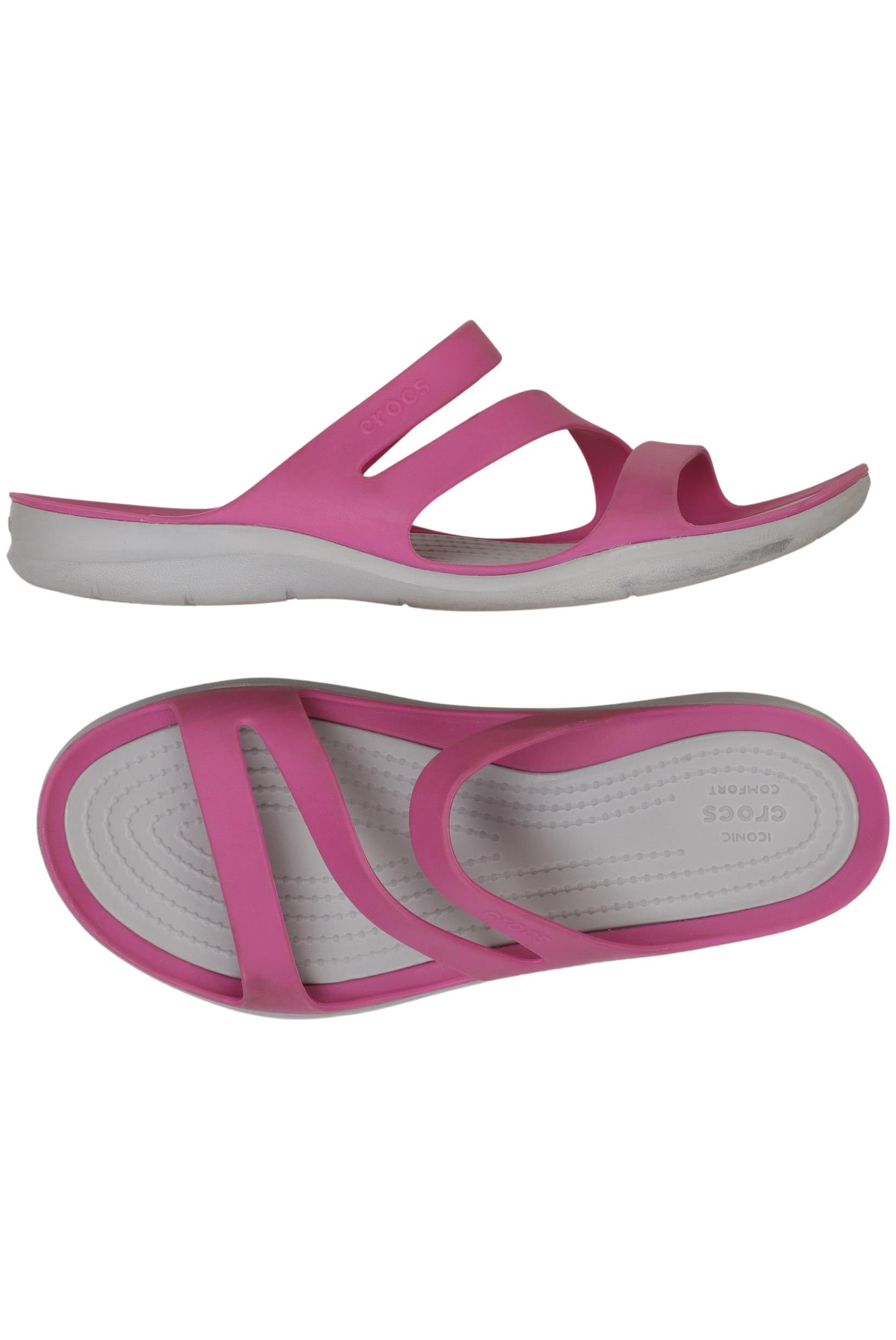 

Crocs Damen Sandale, pink, Gr. 7