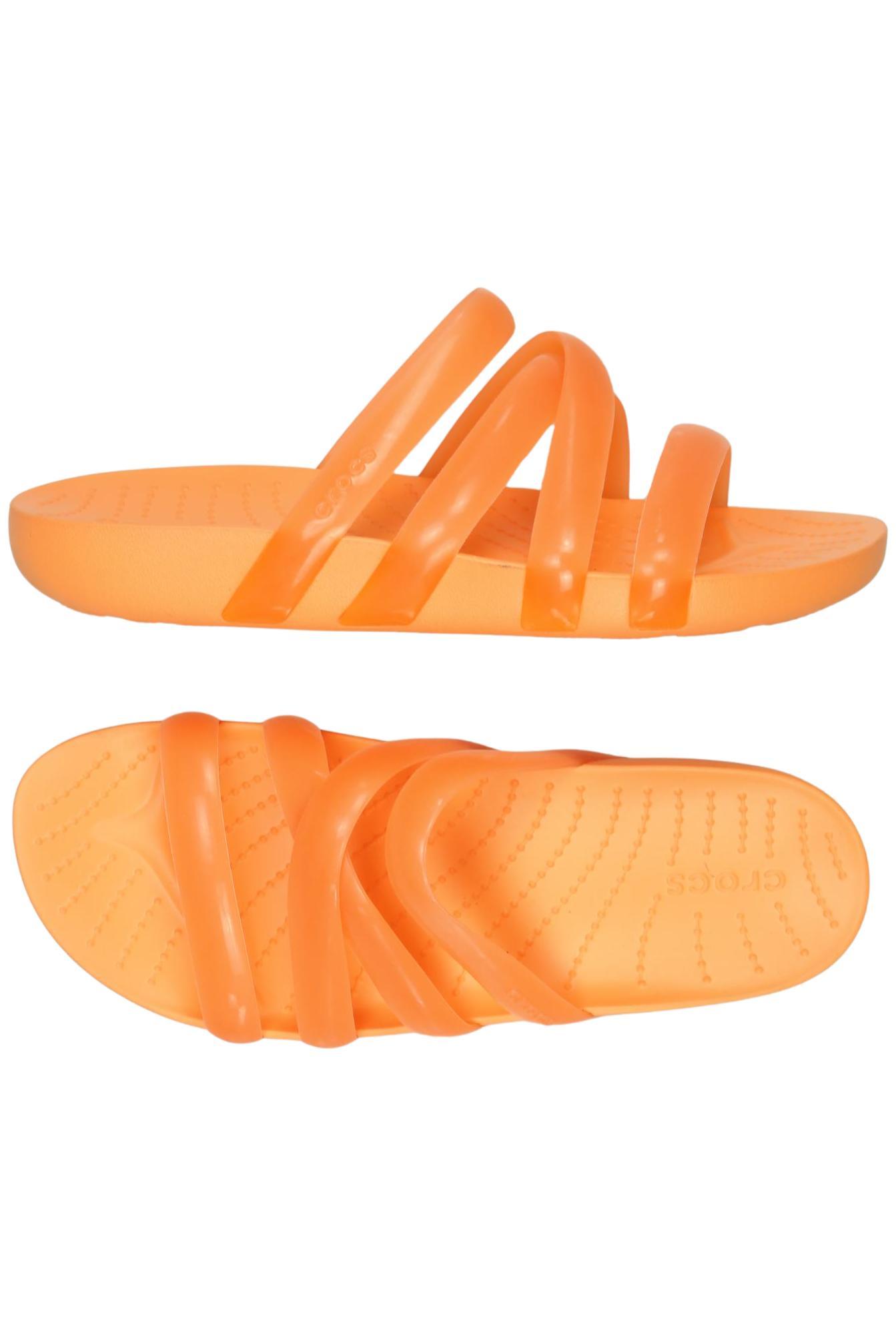 

Crocs Damen Sandale, orange, Gr. 7