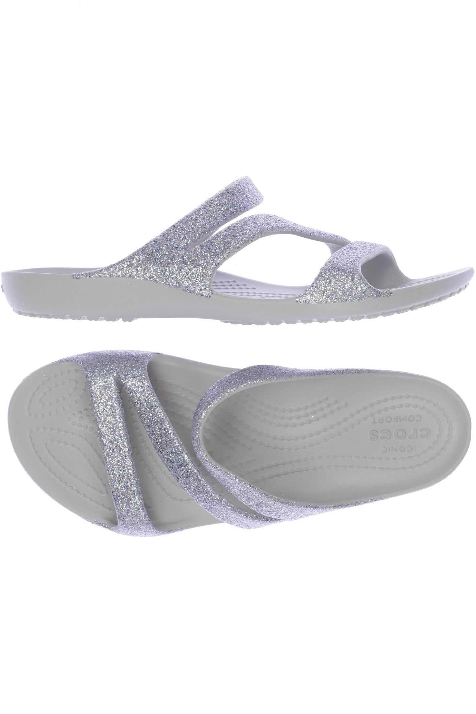 

Crocs Damen Sandale, silber, Gr. 7