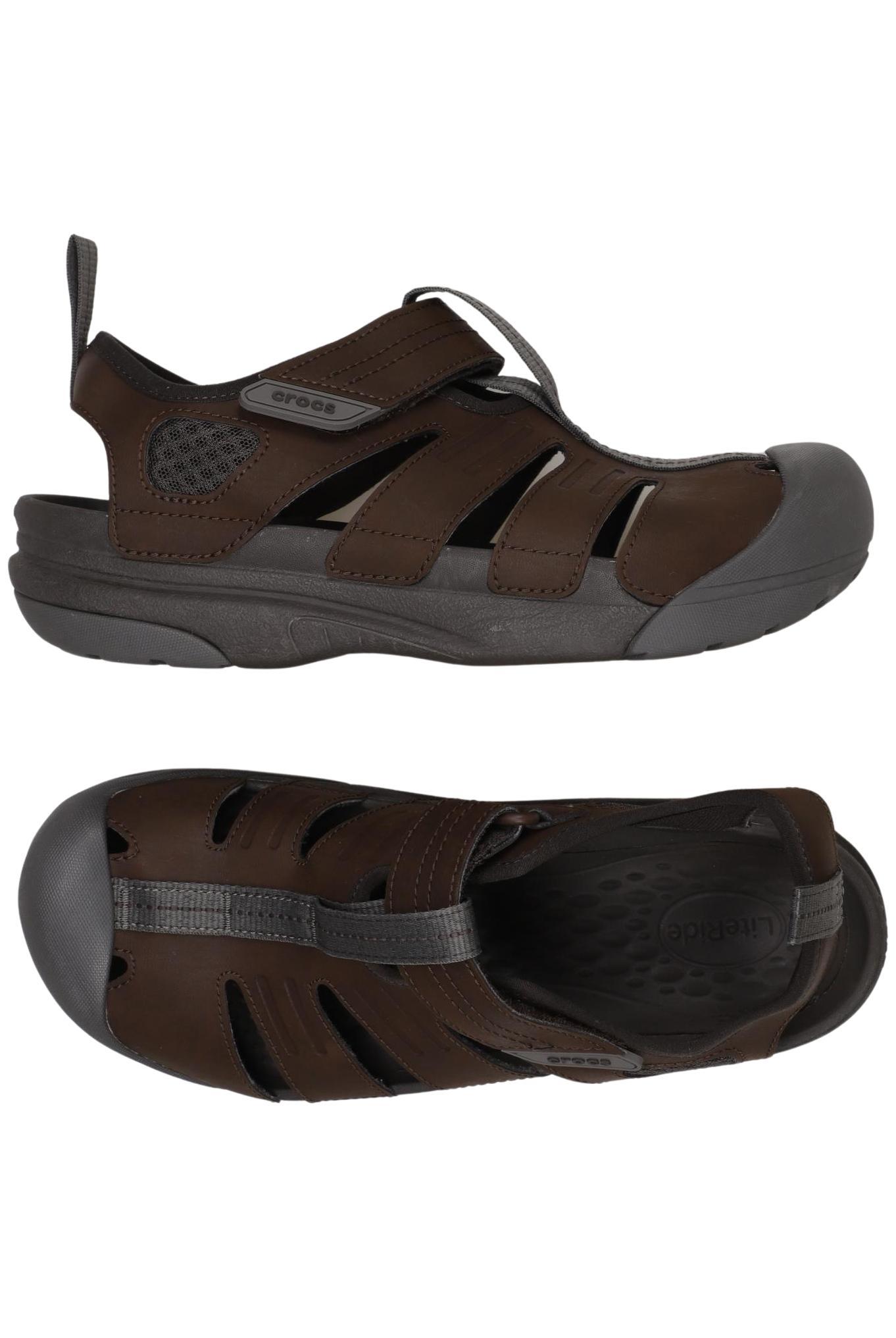 

Crocs Herren Sandale, braun, Gr. 8