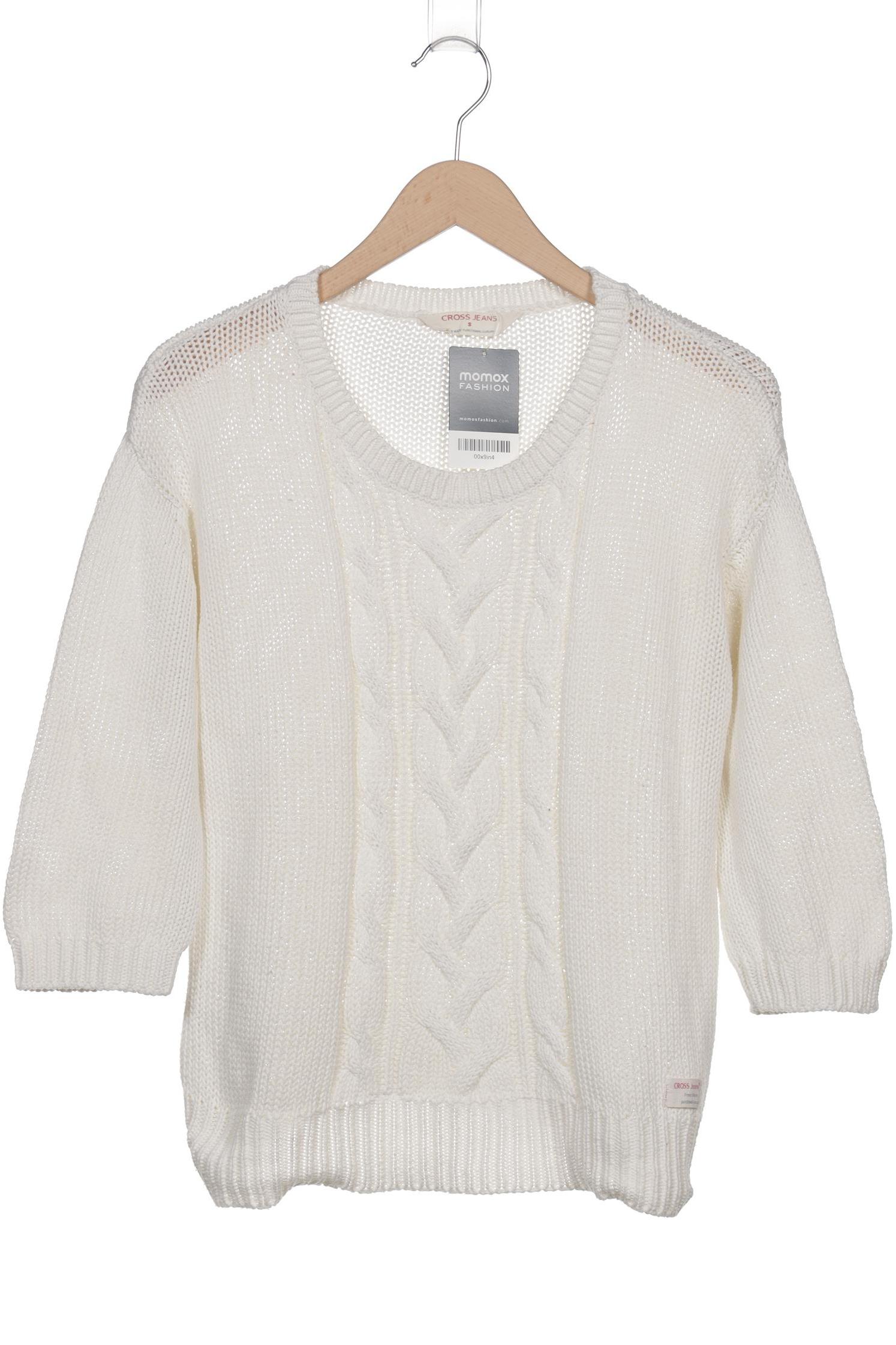 

Cross Jeans Damen Pullover, weiß, Gr. 36