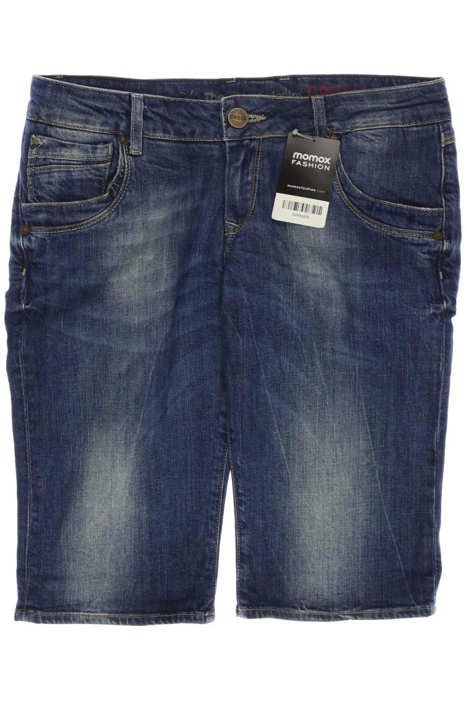 

Cross Jeans Damen Shorts, blau, Gr. 28