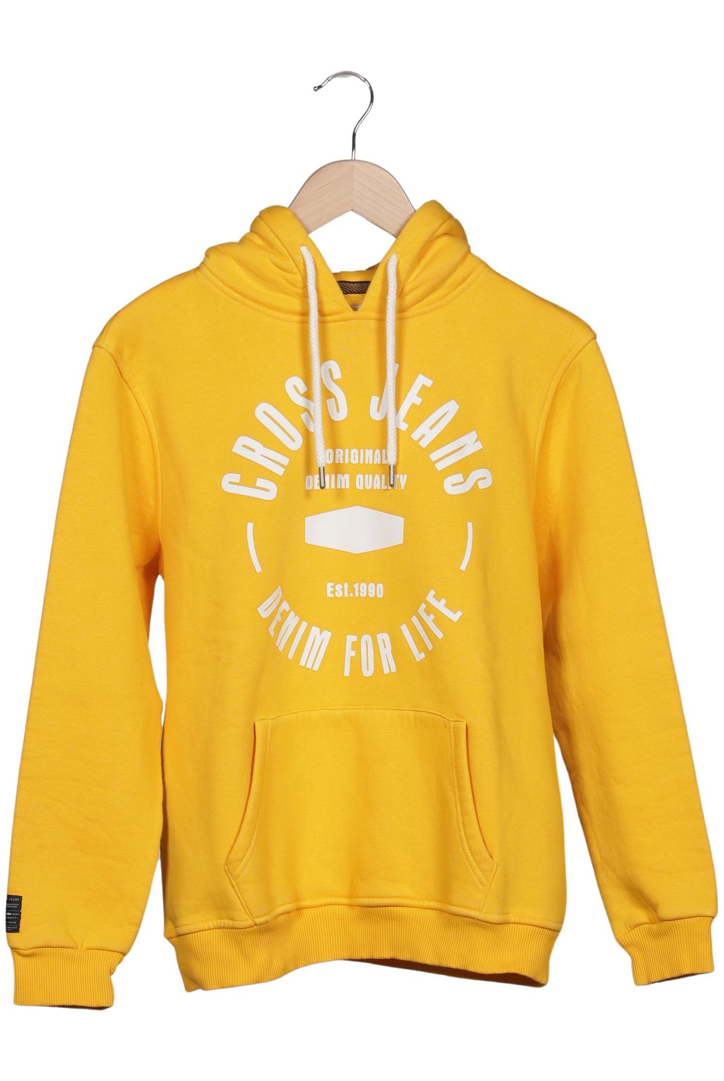 

Cross Jeans Damen Kapuzenpullover, gelb, Gr. 38