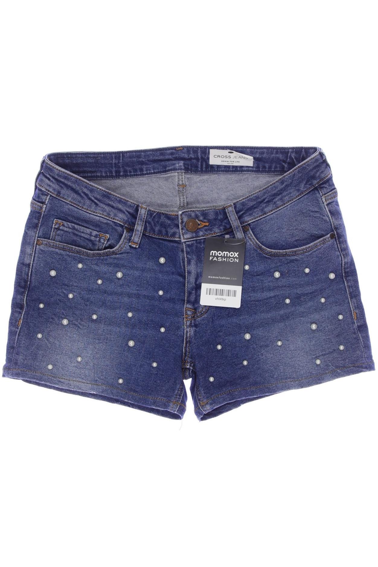 

Cross Jeans Damen Shorts, blau, Gr. 27