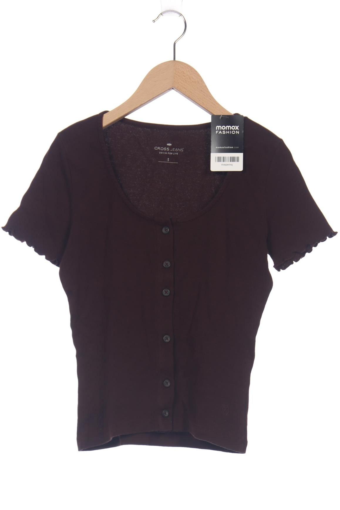 

Cross Jeans Damen T-Shirt, braun, Gr. 36