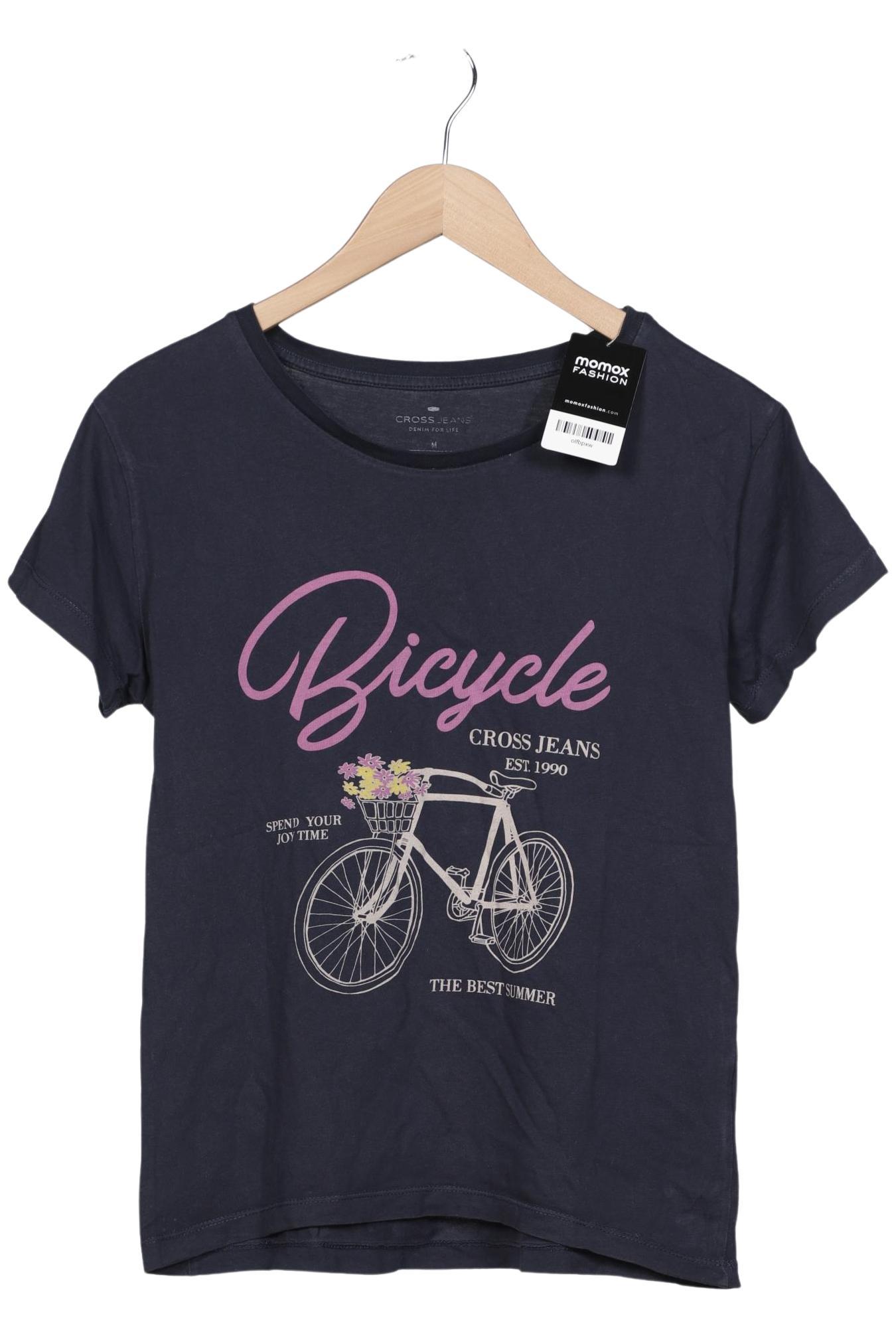 

Cross Jeans Damen T-Shirt, marineblau, Gr. 38