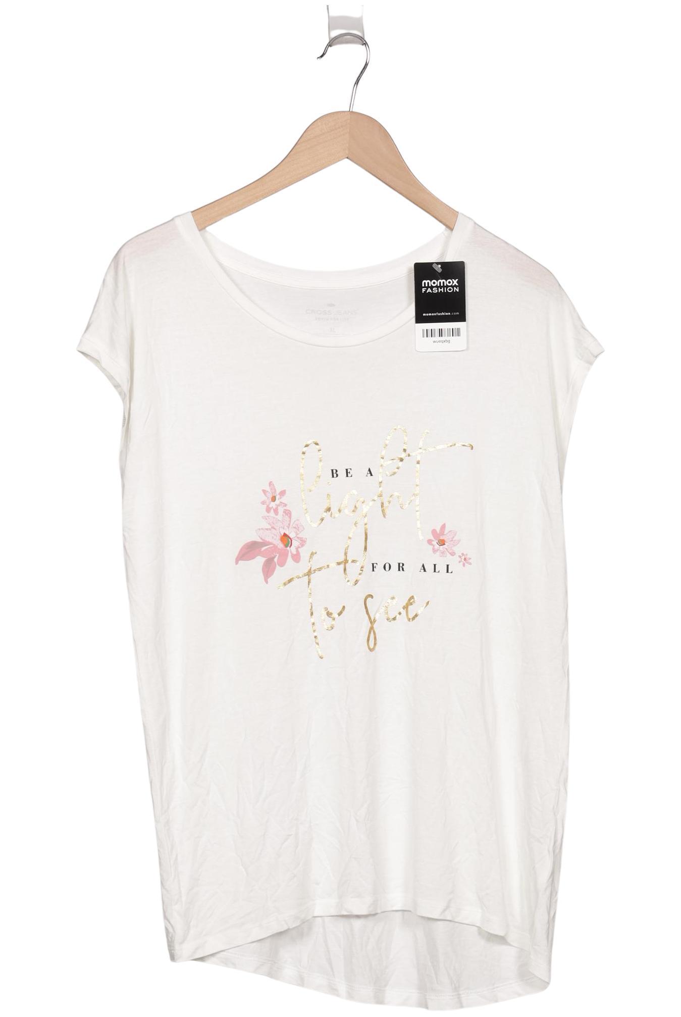 

Cross Jeans Damen T-Shirt, weiß, Gr. 44