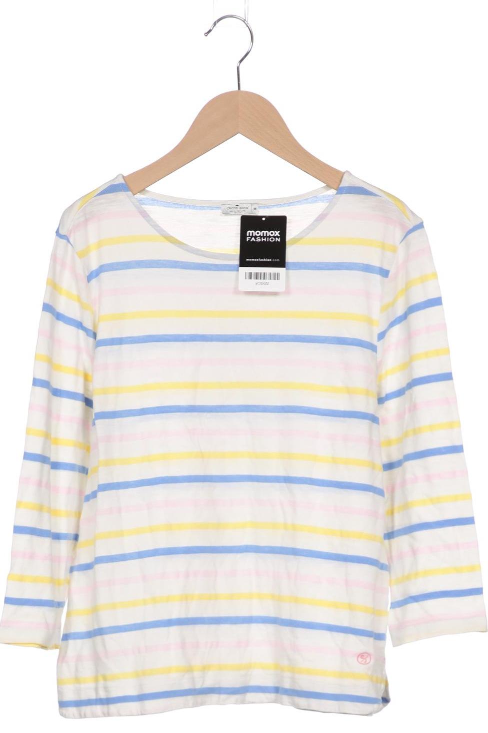 

Cross Jeans Damen Langarmshirt, weiß