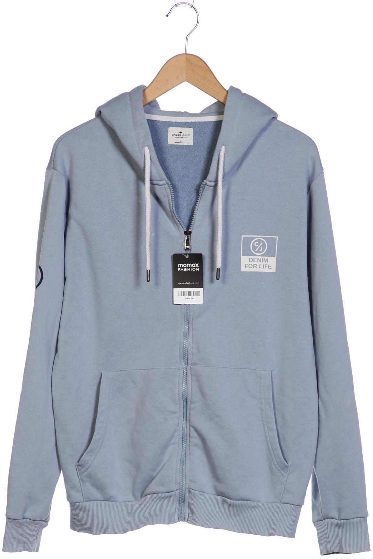 

Cross Jeans Herren Kapuzenpullover, hellblau, Gr. 52