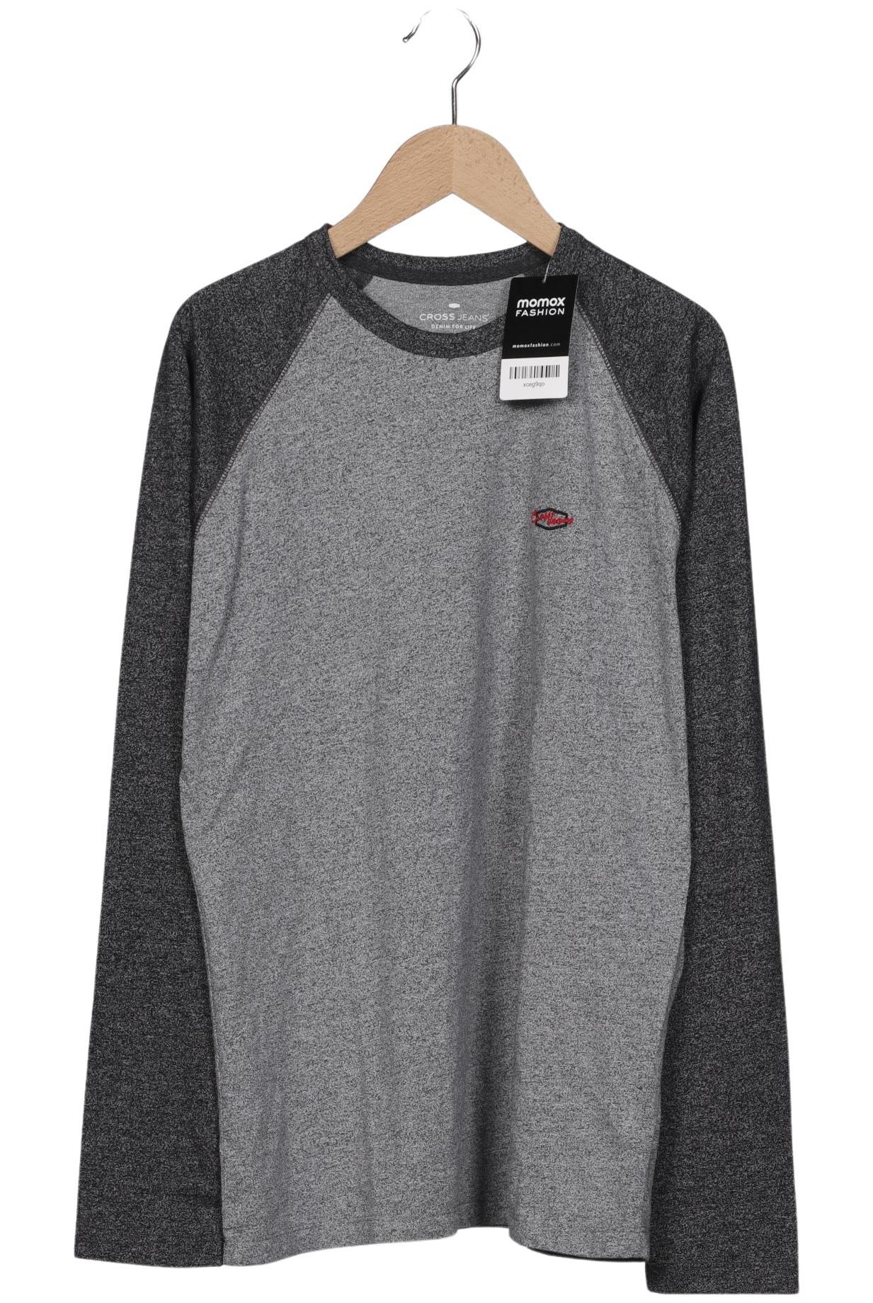 Thumbnail - Cross Jeans Herren Langarmshirt, grau, Gr. 48