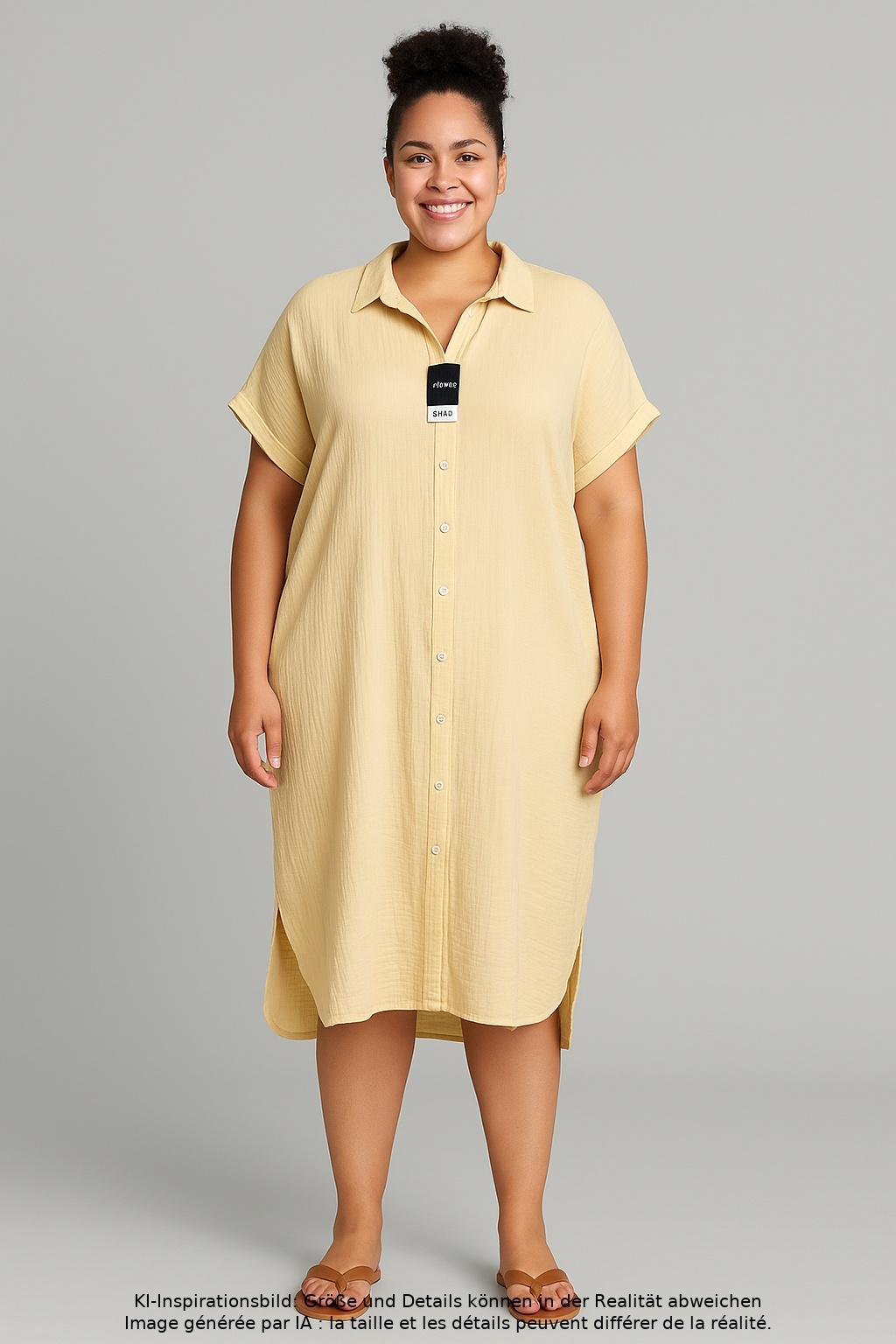 

Culture Damen Kleid, gelb, Gr. 46