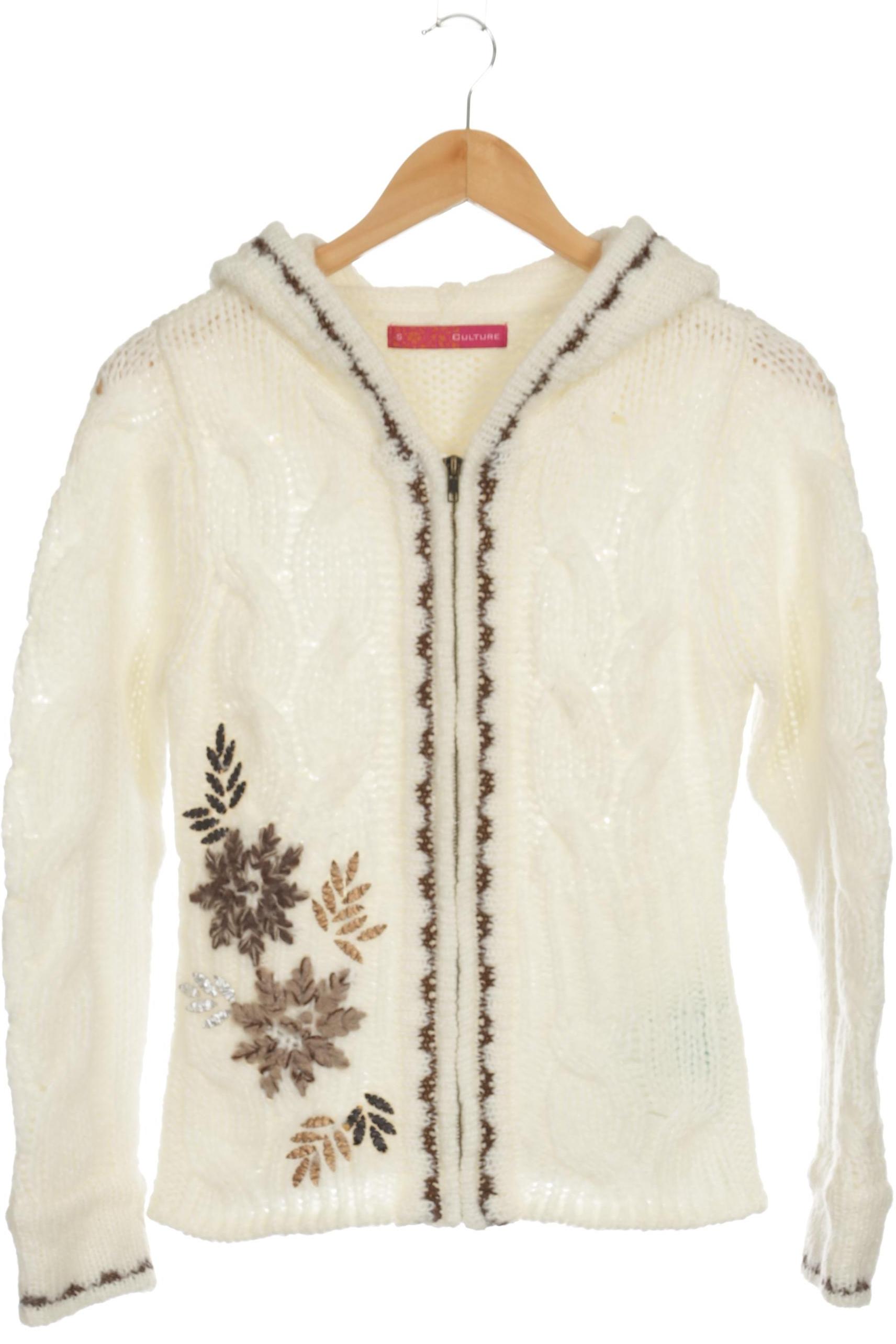 

Culture Damen Strickjacke, weiß, Gr. 36