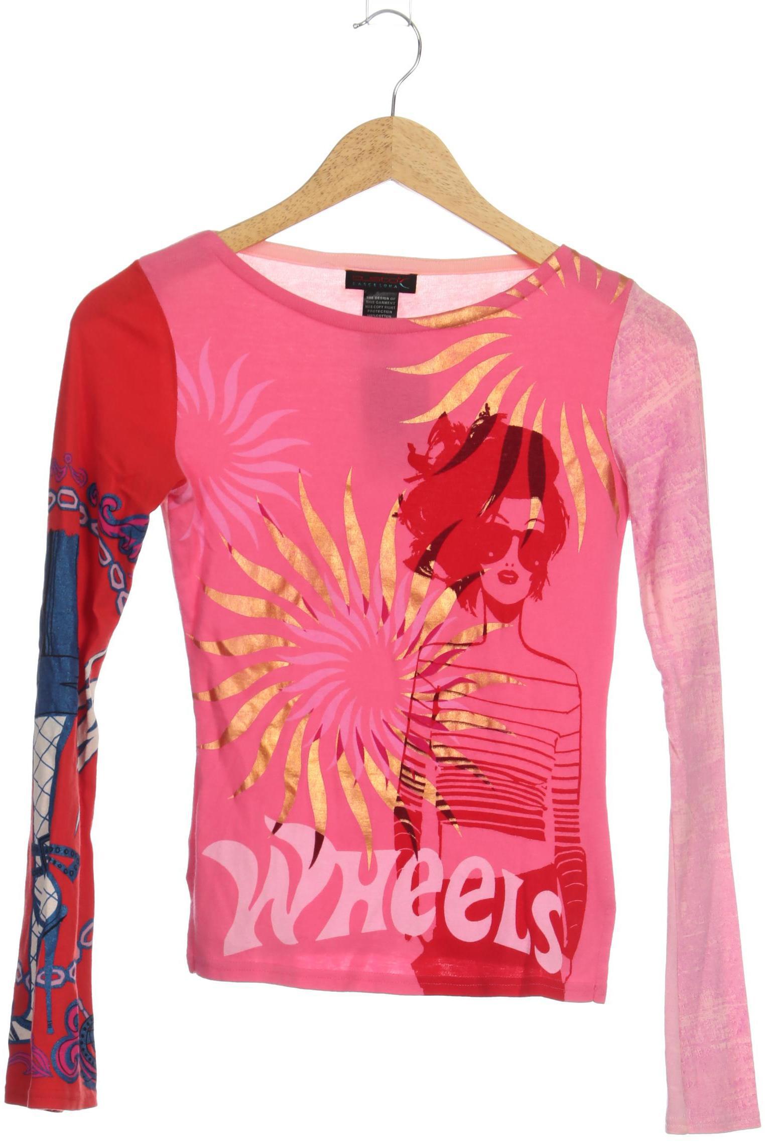 

Custo Barcelona Damen Langarmshirt, pink, Gr.