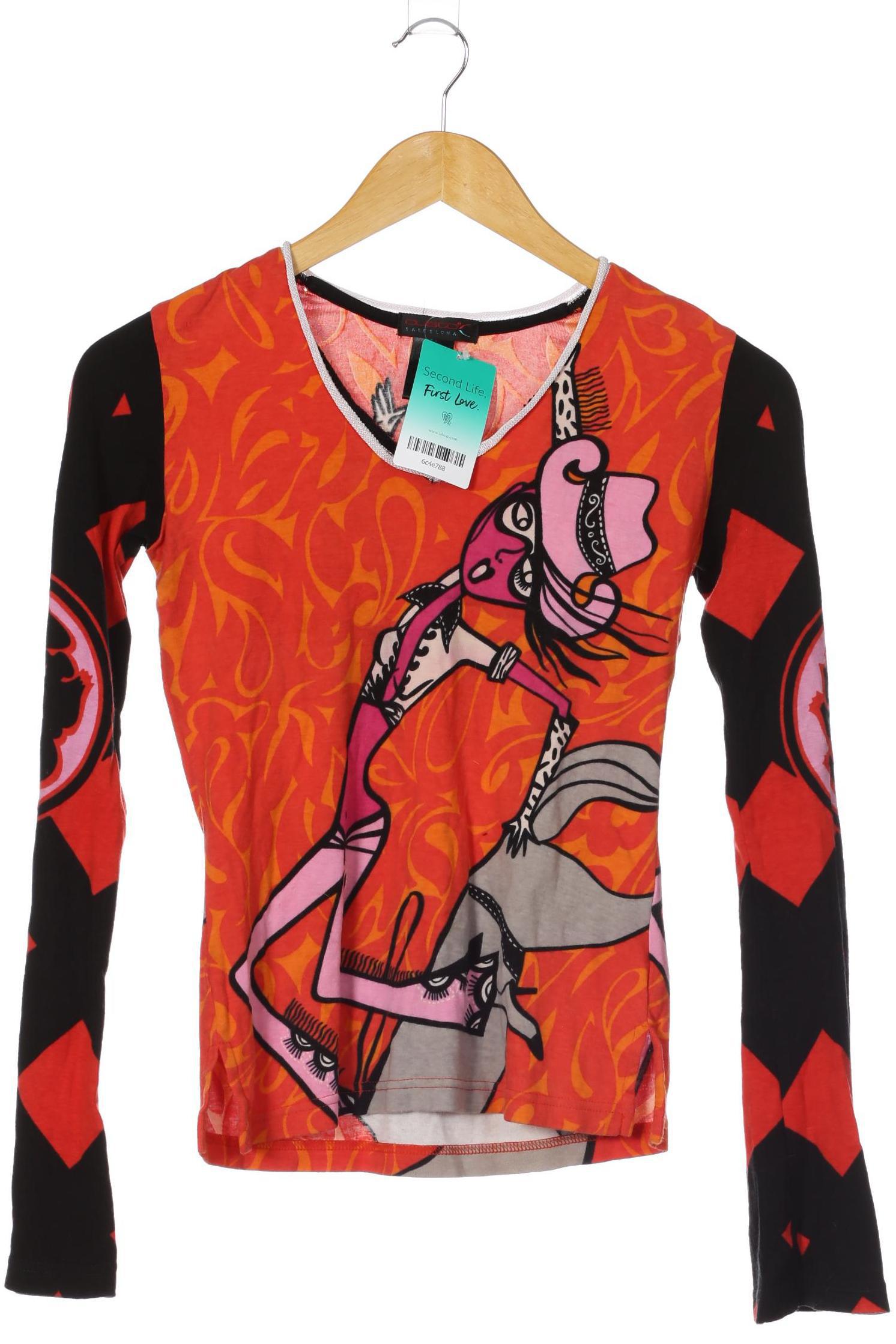 

Custo Barcelona Damen Langarmshirt, orange, Gr.