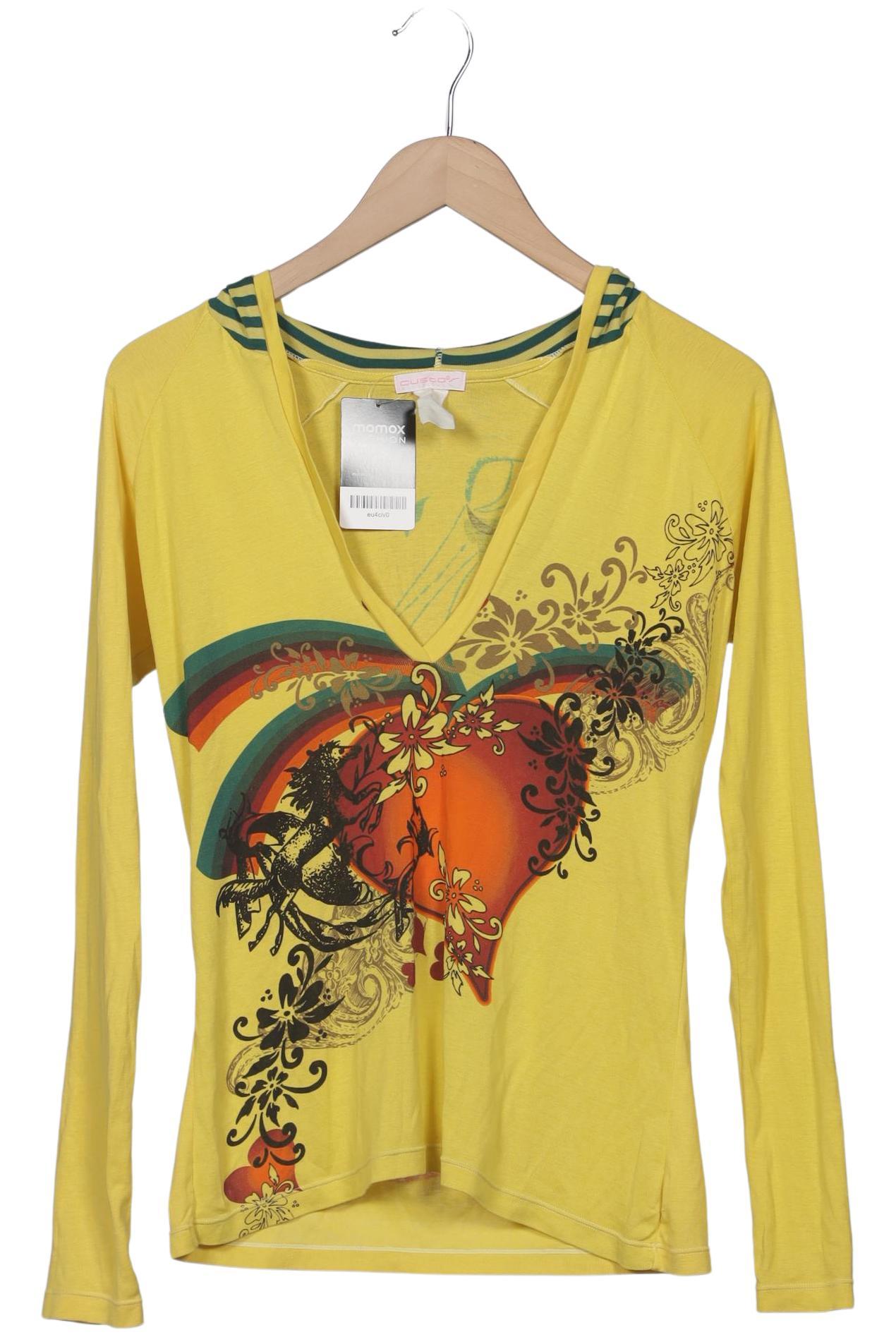 

Custo Barcelona Damen Langarmshirt, gelb, Gr. 36